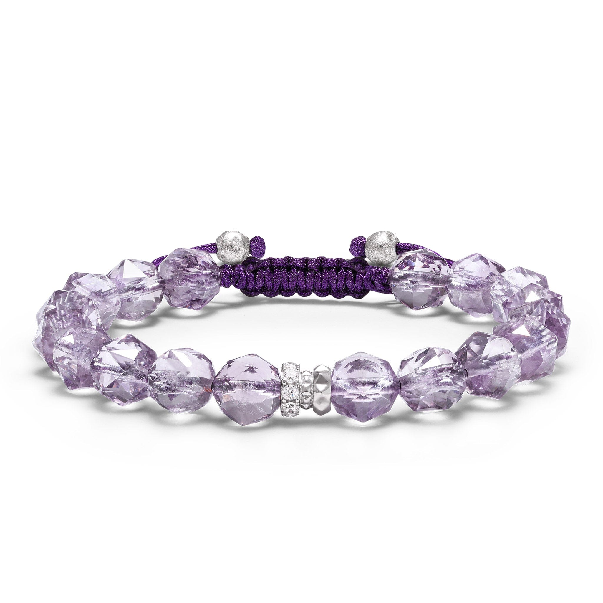 Women's Beaded Bracelet with Amethyst Bracelets WAA FASHION GROUP 