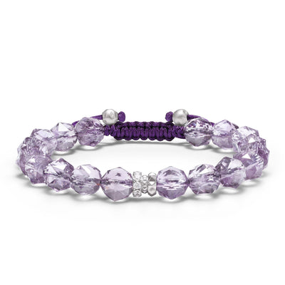 Chestnut Rose Bracelet Amethyst