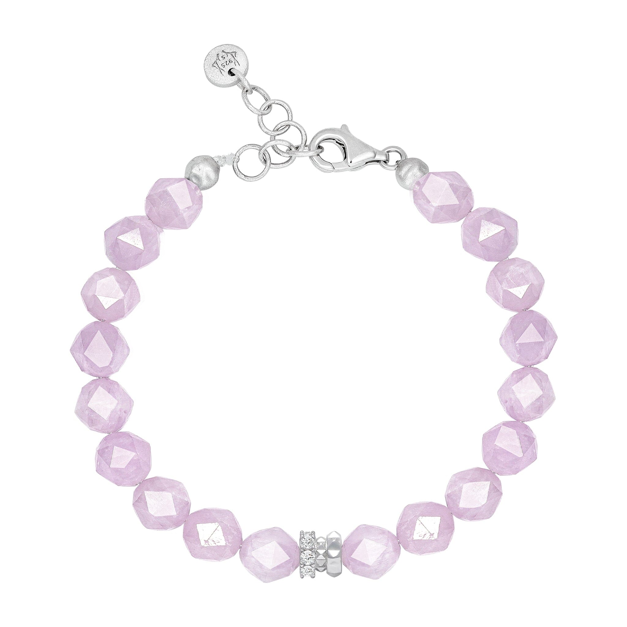 Women's Beaded Bracelet with Kunzite Bracelets WAA FASHION GROUP 