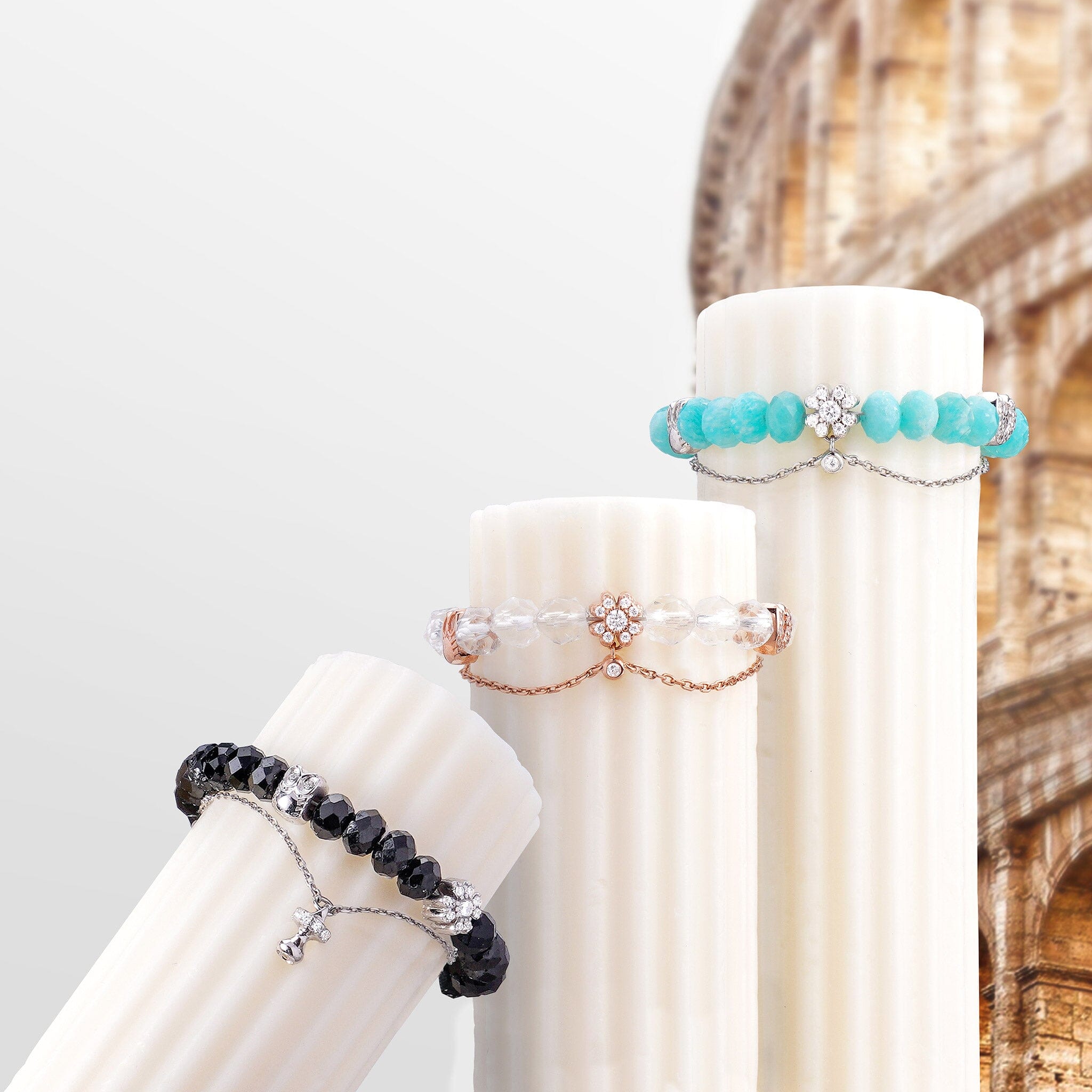 Women's Chain Bracelet with Clear Quartz Bracelets WAA FASHION GROUP