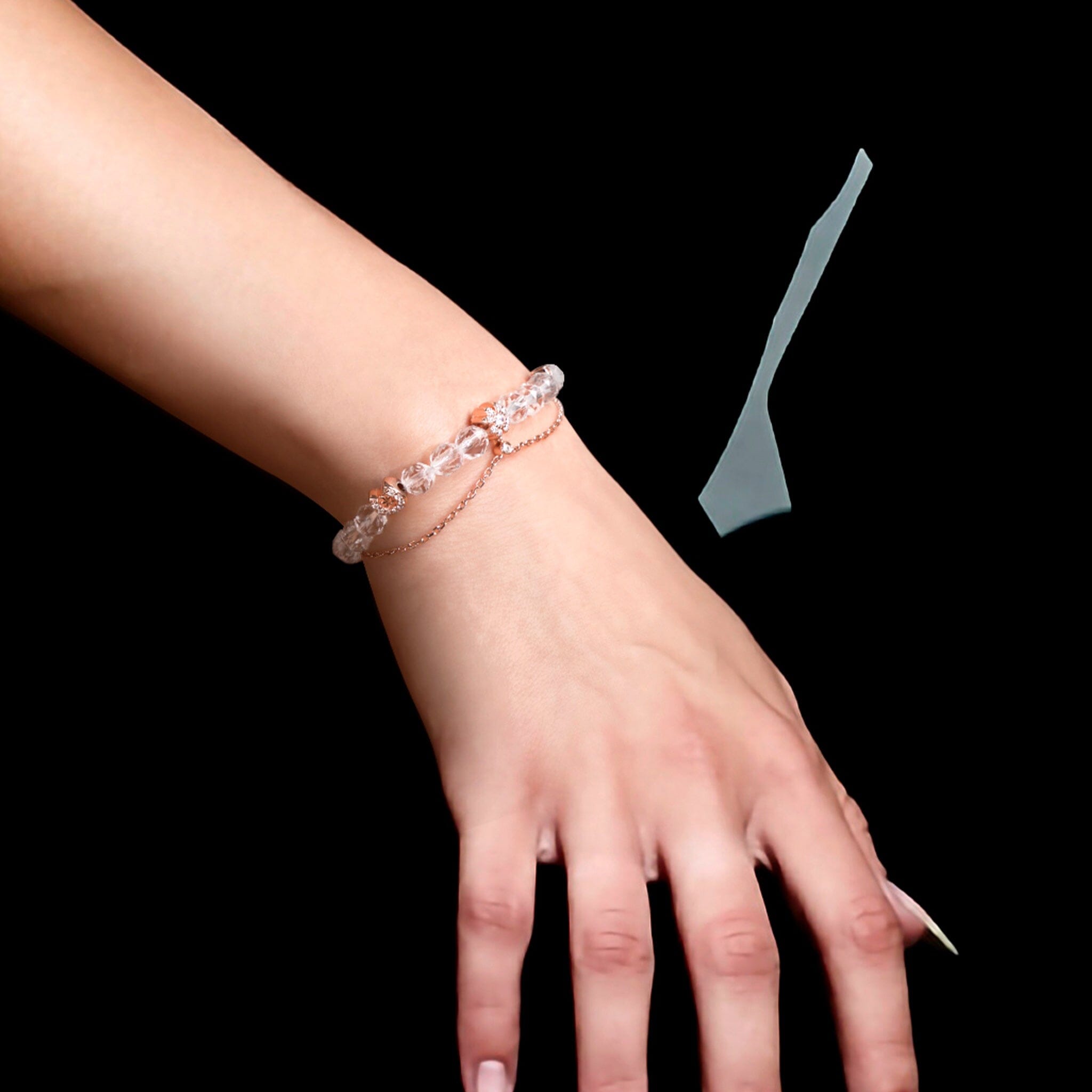 Women's Chain Bracelet with Clear Quartz Bracelets WAA FASHION GROUP 