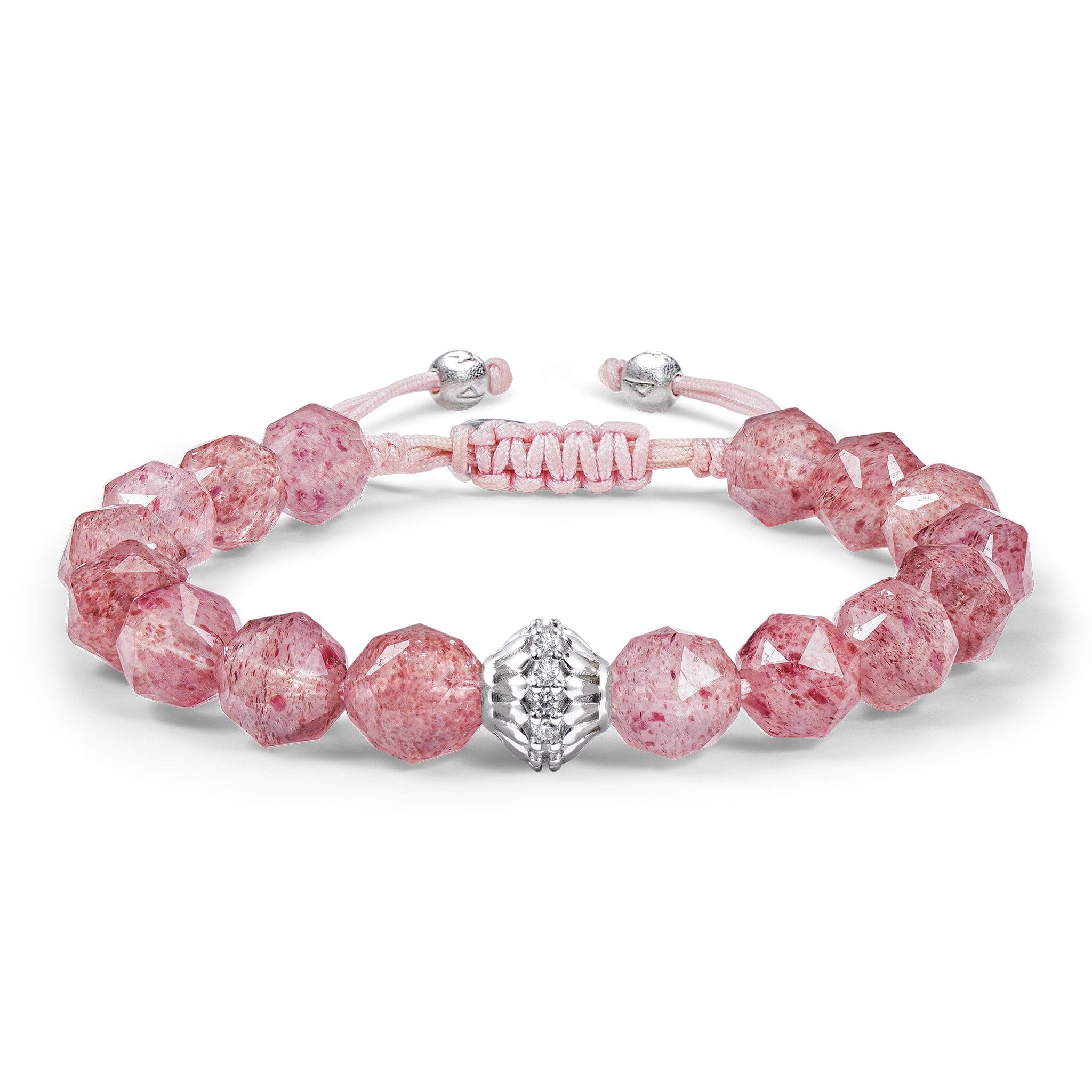 Women's Cloudberry Charm Bracelet with Strawberry Quartz Bracelets WAA FASHION GROUP 