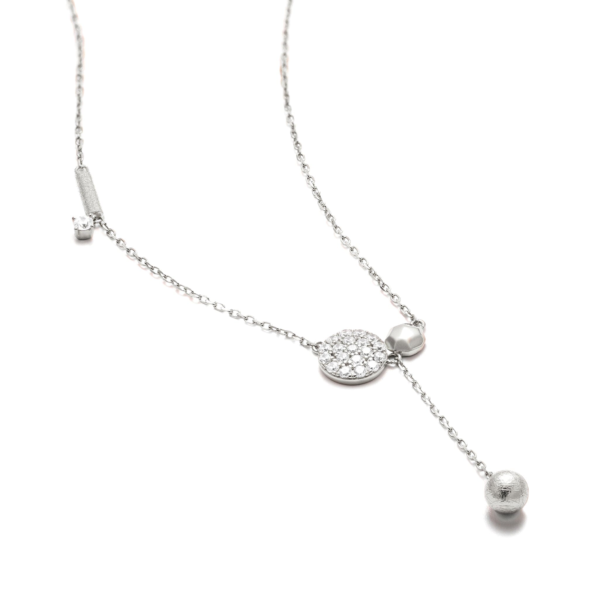 Women's Dark Sky Park Necklace with Meteorite Necklaces WAA FASHION GROUP Silver Adjustable 