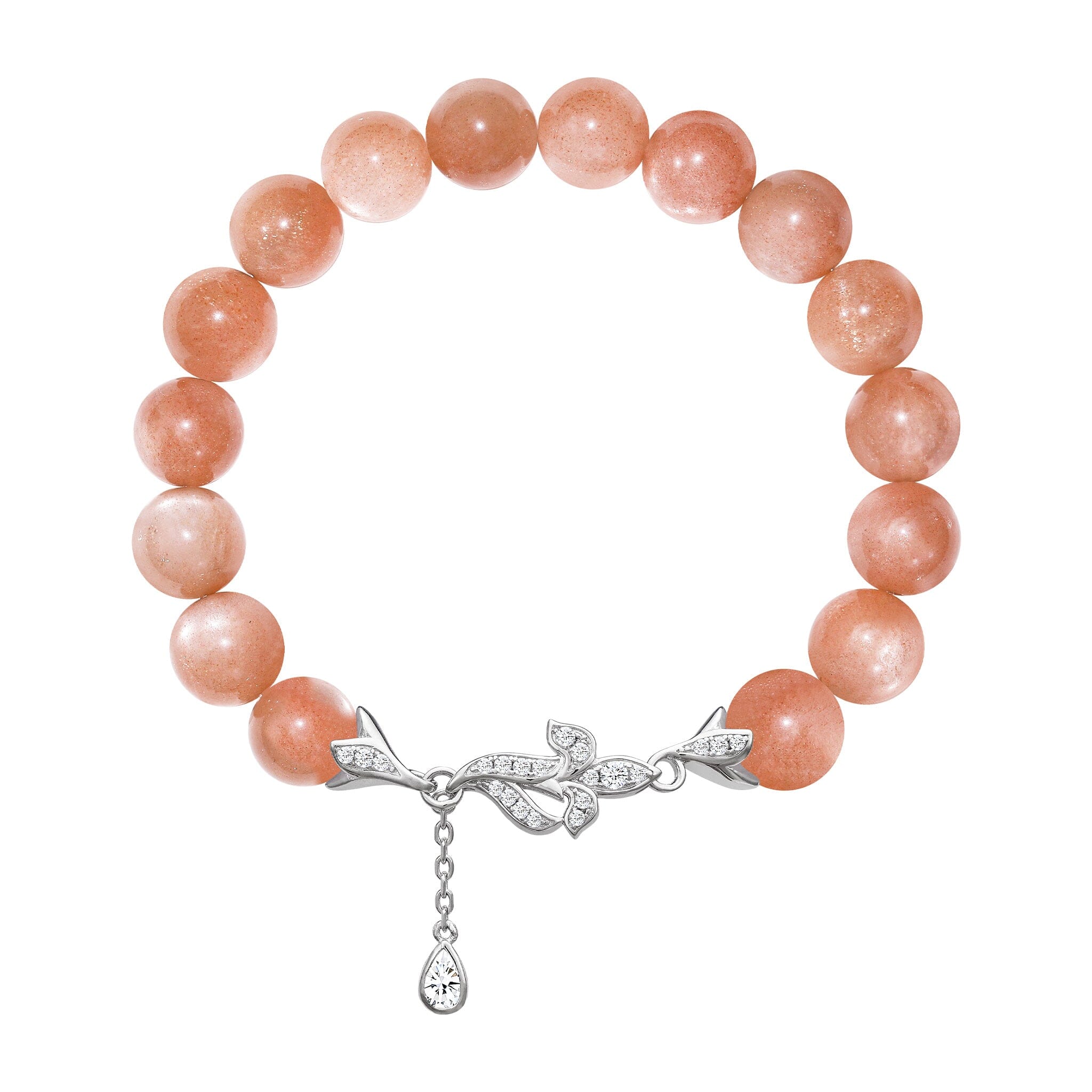 Women's Iris Charm Beaded Bracelet with Sunstone Bracelets WAA FASHION GROUP 