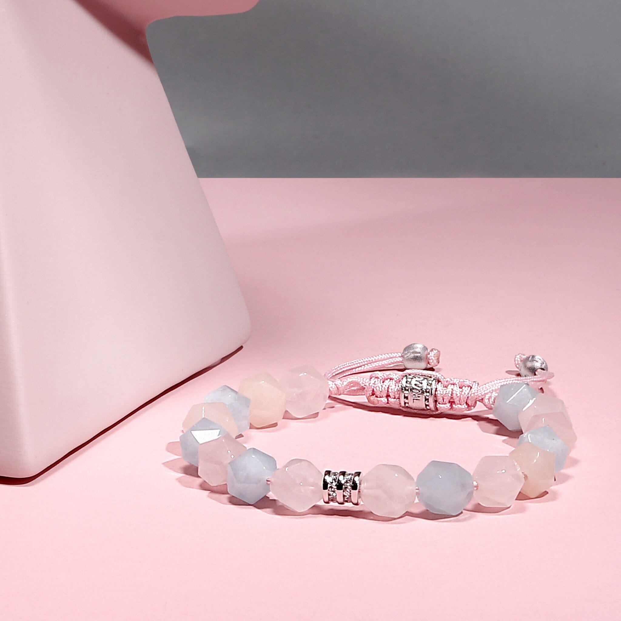 Women's Multi-colored Beaded Bracelet With Morganite Bracelets WAA FASHION GROUP
