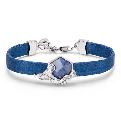 Ribbon Bracelet Dumortierite