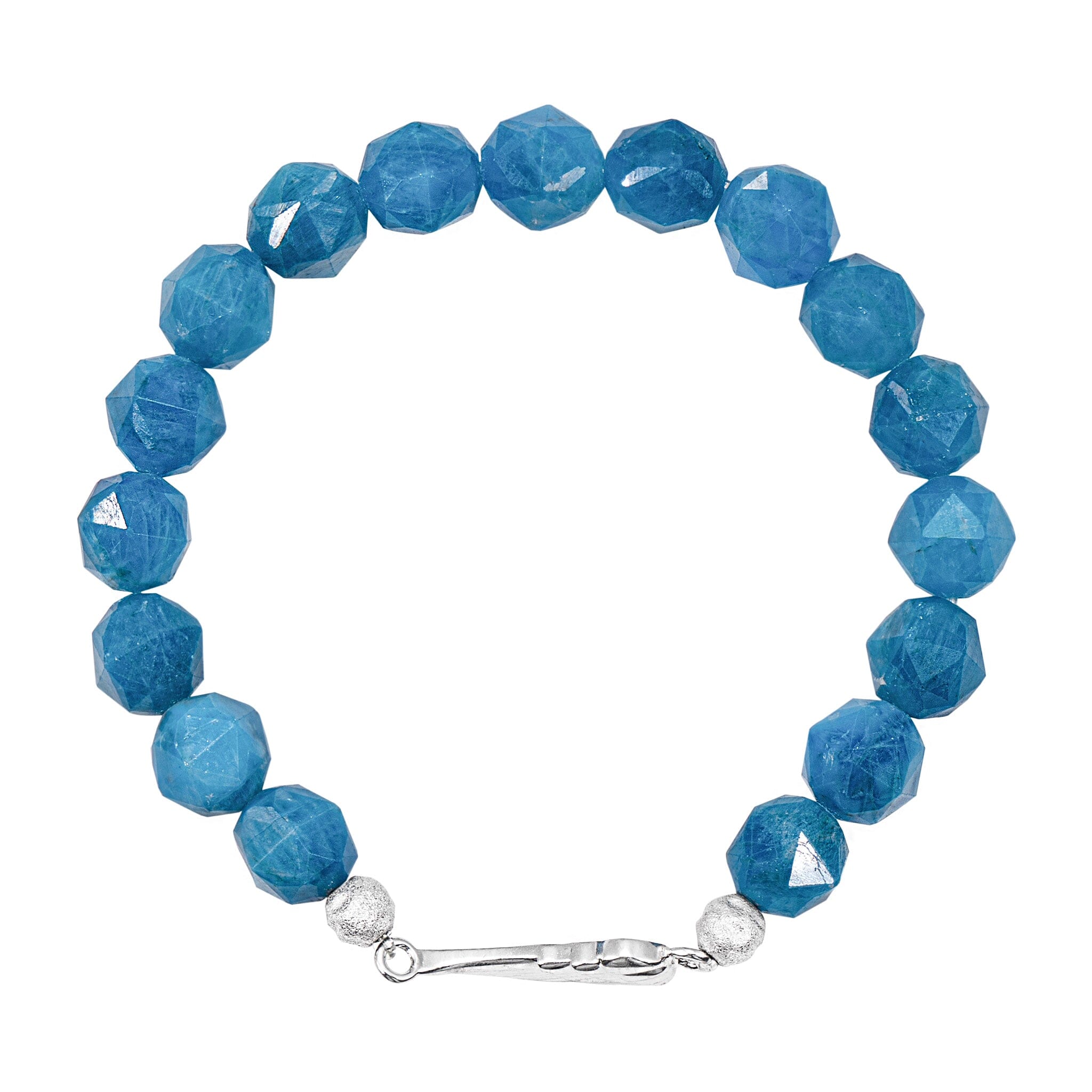 Women's Stacked Beaded Bracelet With Blue Apatite Bracelets AWNL