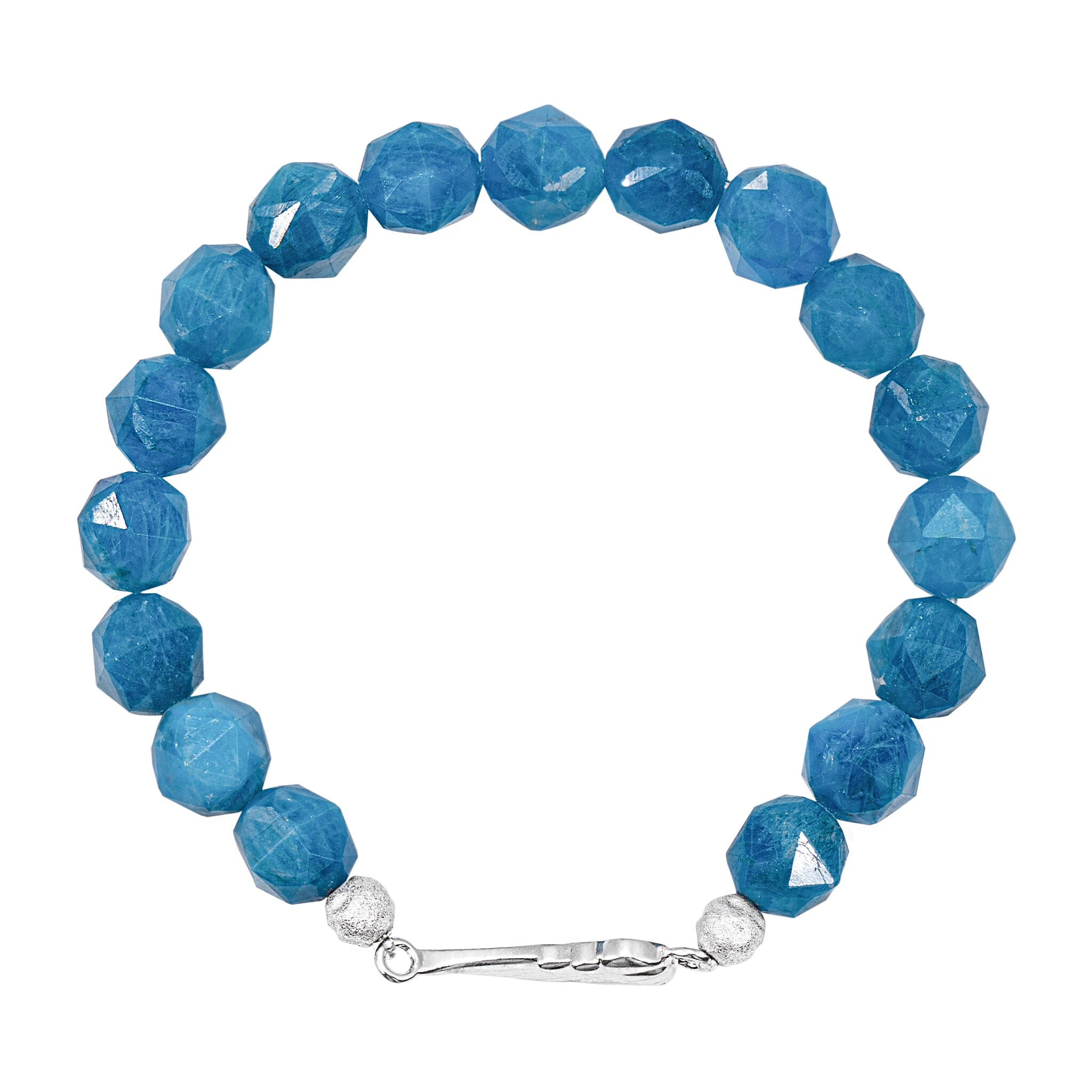 Women's Stacked Beaded Bracelet With Blue Apatite Bracelets AWNL 