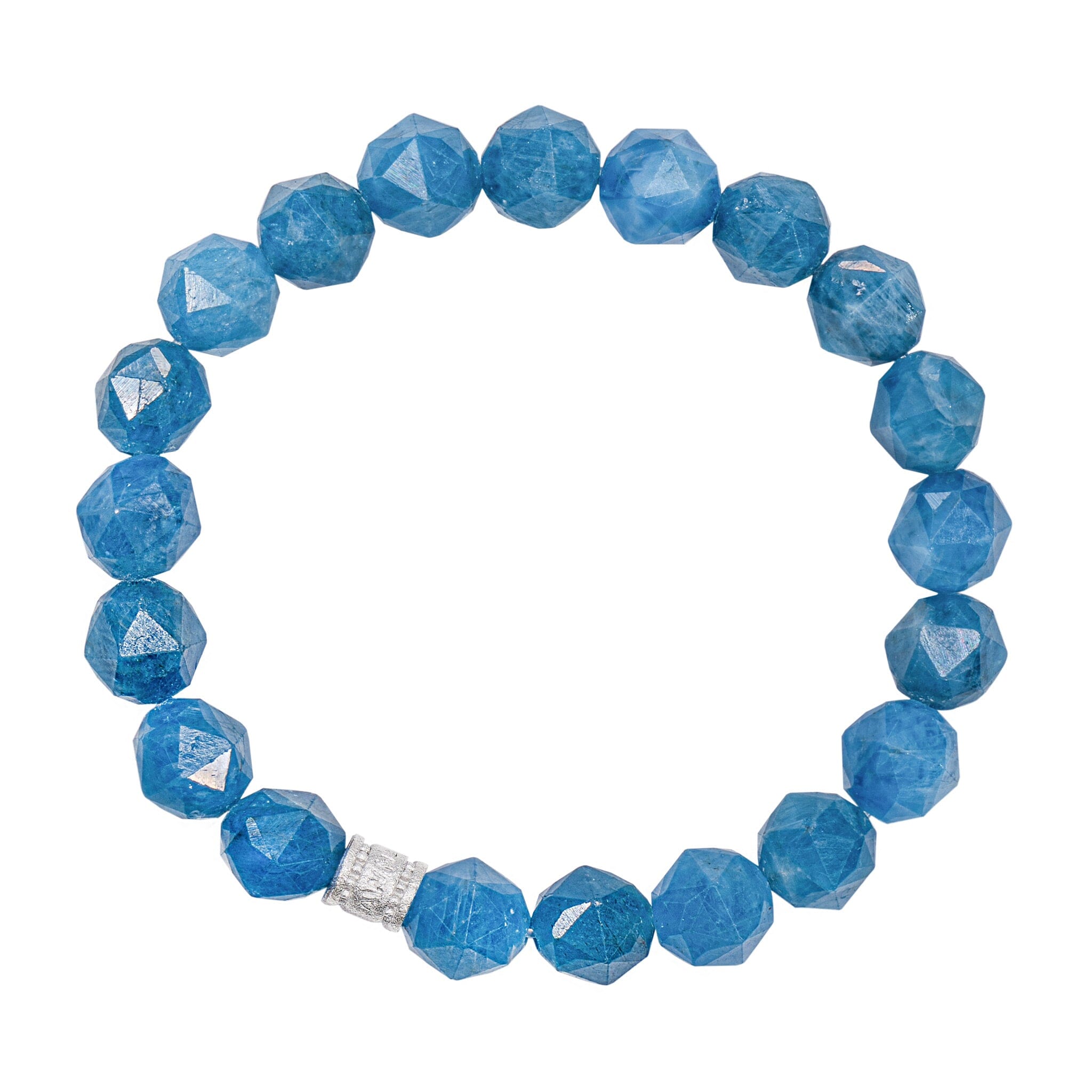 Women's Stacked Beaded Bracelet With Blue Apatite Bracelets AWNL