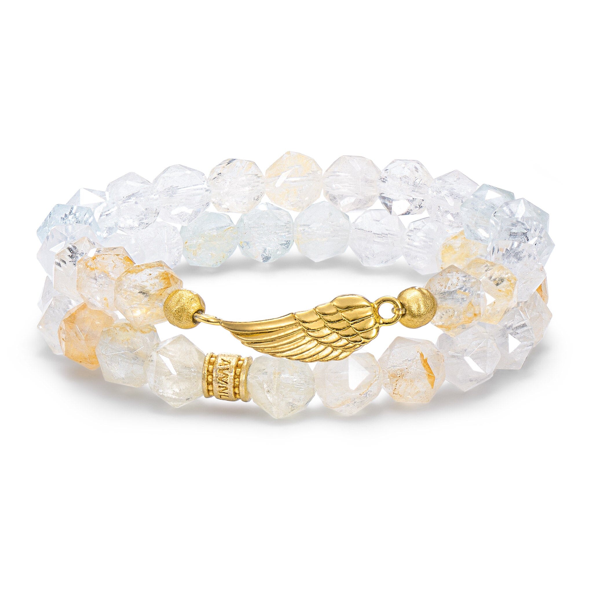 Women's Stacked Beaded Bracelet With Topaz Bracelets AWNL 