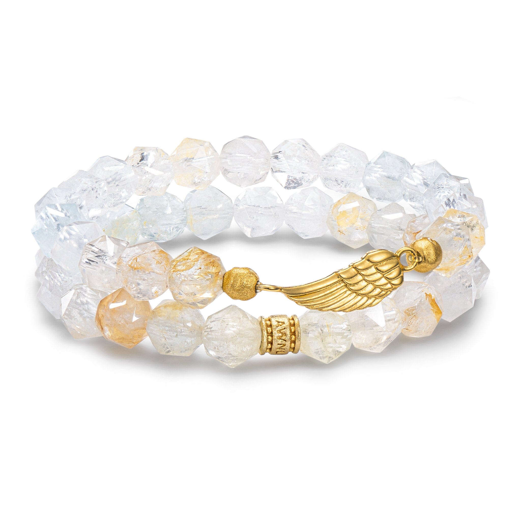 Women's Stacked Beaded Bracelet With Topaz Bracelets AWNL