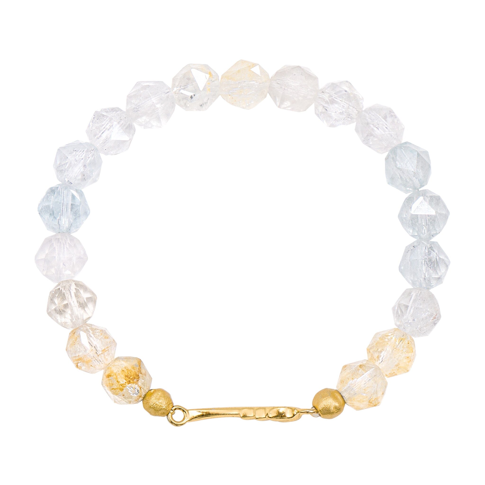 Women's Stacked Beaded Bracelet With Topaz Bracelets AWNL