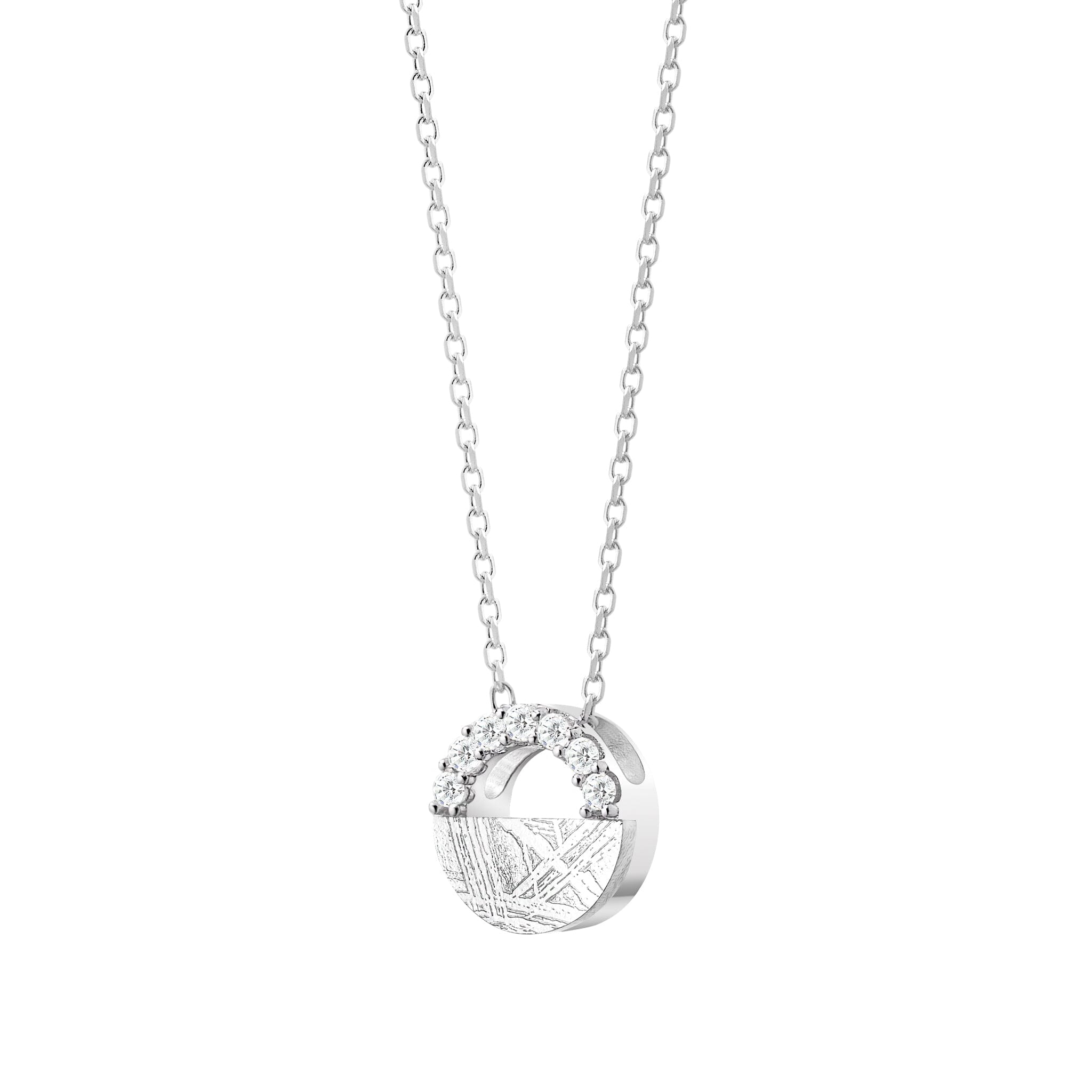 Women's Starry Night Necklace with Meteorite Necklaces WAA FASHION GROUP Silver Adjustable 