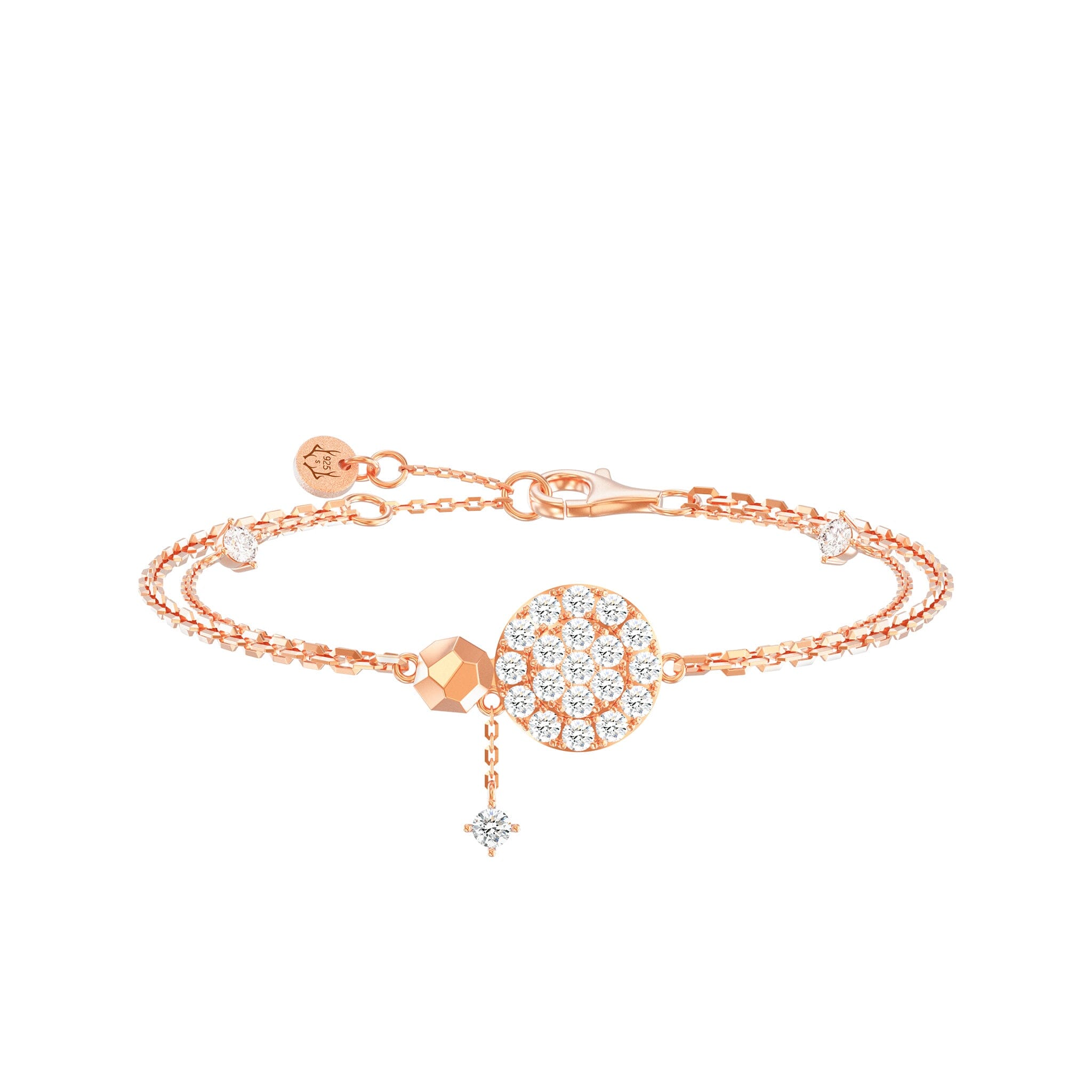 Women's Sterling Silver Bracelet of Starry Sky Charm Bracelets WAA FASHION GROUP