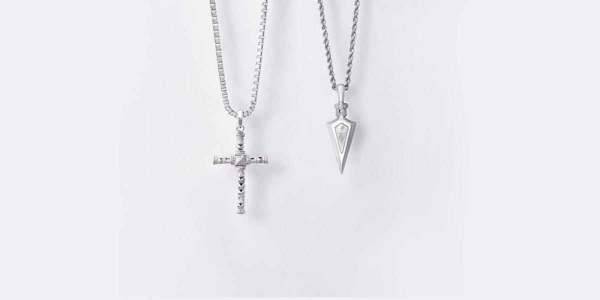 Meteorite Necklace Men