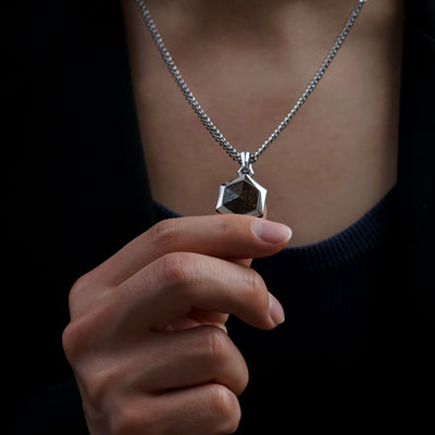Shield Necklace Bronzite Necklaces AWNL 