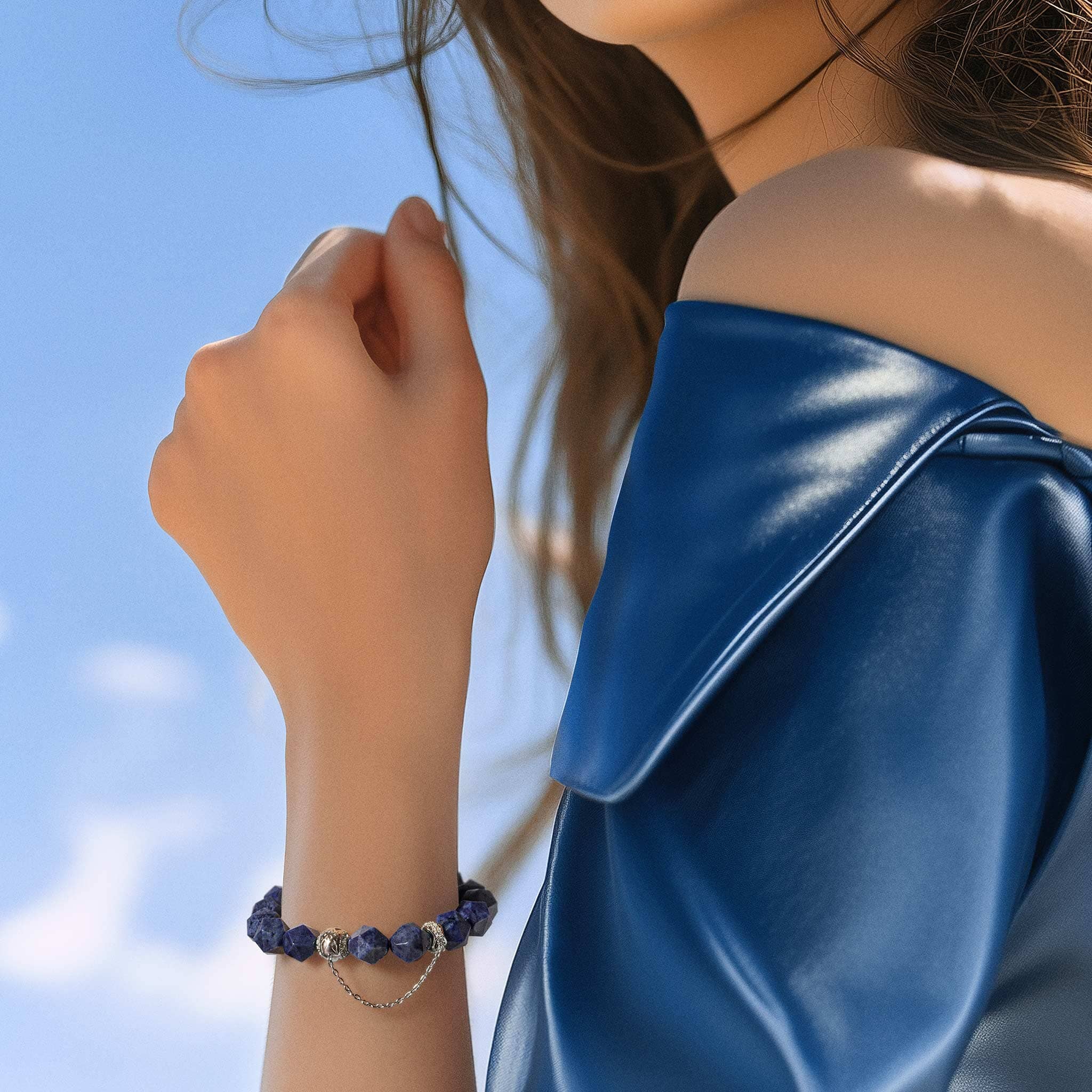 Amphitrite Dumortierite Bracelet Bracelets AWNL 