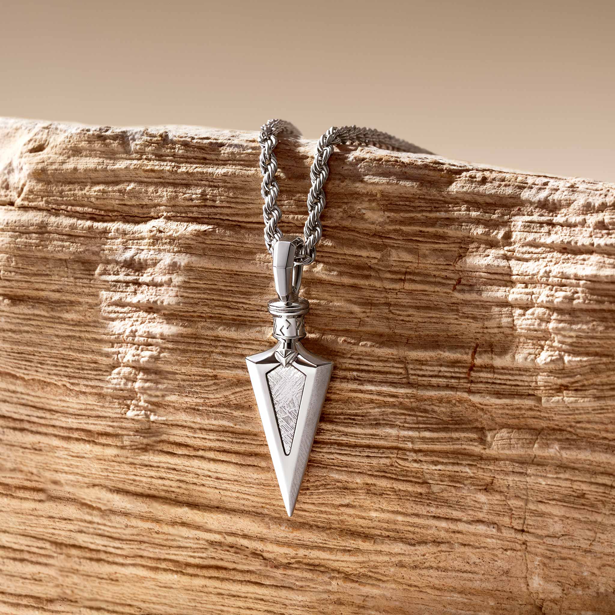 Arrowhead Meteorite Necklace Necklaces AWNL 