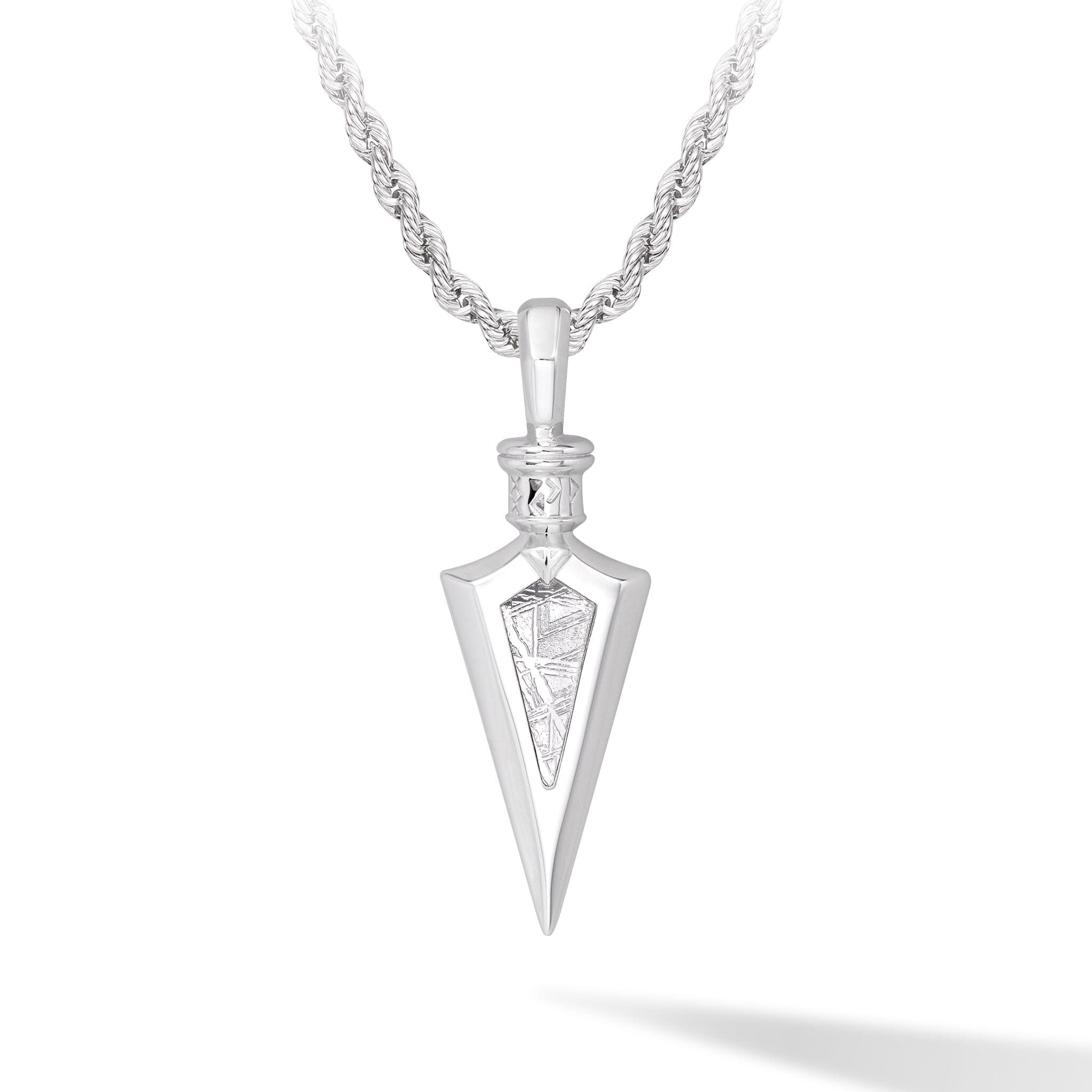 Arrowhead Meteorite Necklace Necklaces AWNL Silver Set 55cm 