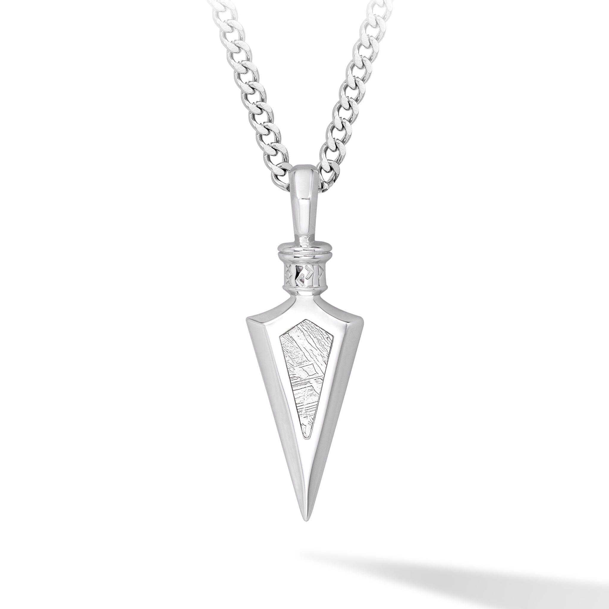 Arrowhead Meteorite Necklace Necklaces AWNL Stainless Set 55cm 