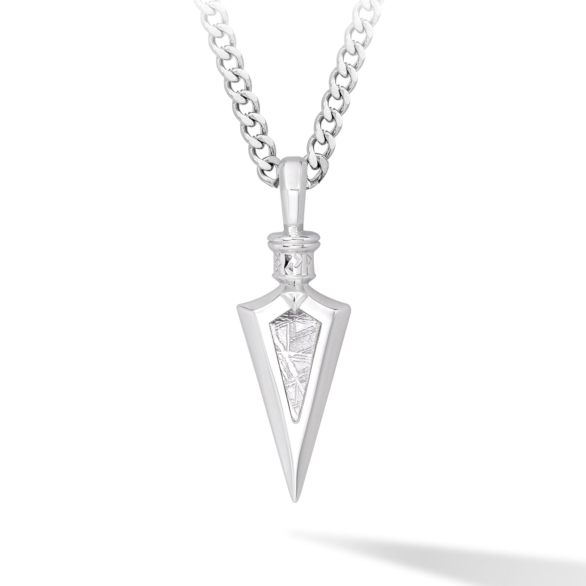 Arrowhead Meteorite Necklace Necklaces AWNL Stainless Set 55cm 