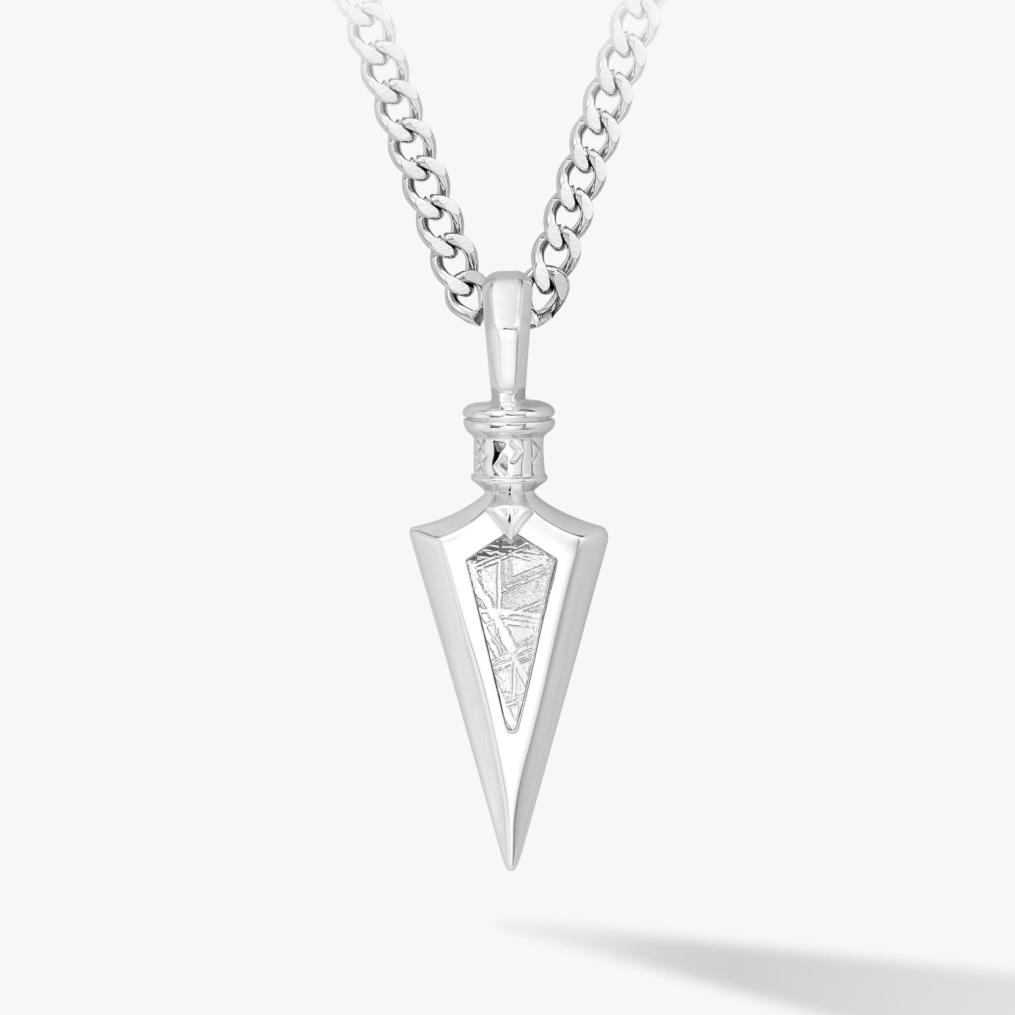 Arrowhead Meteorite Necklace Necklaces AWNL Stainless Set 55cm 