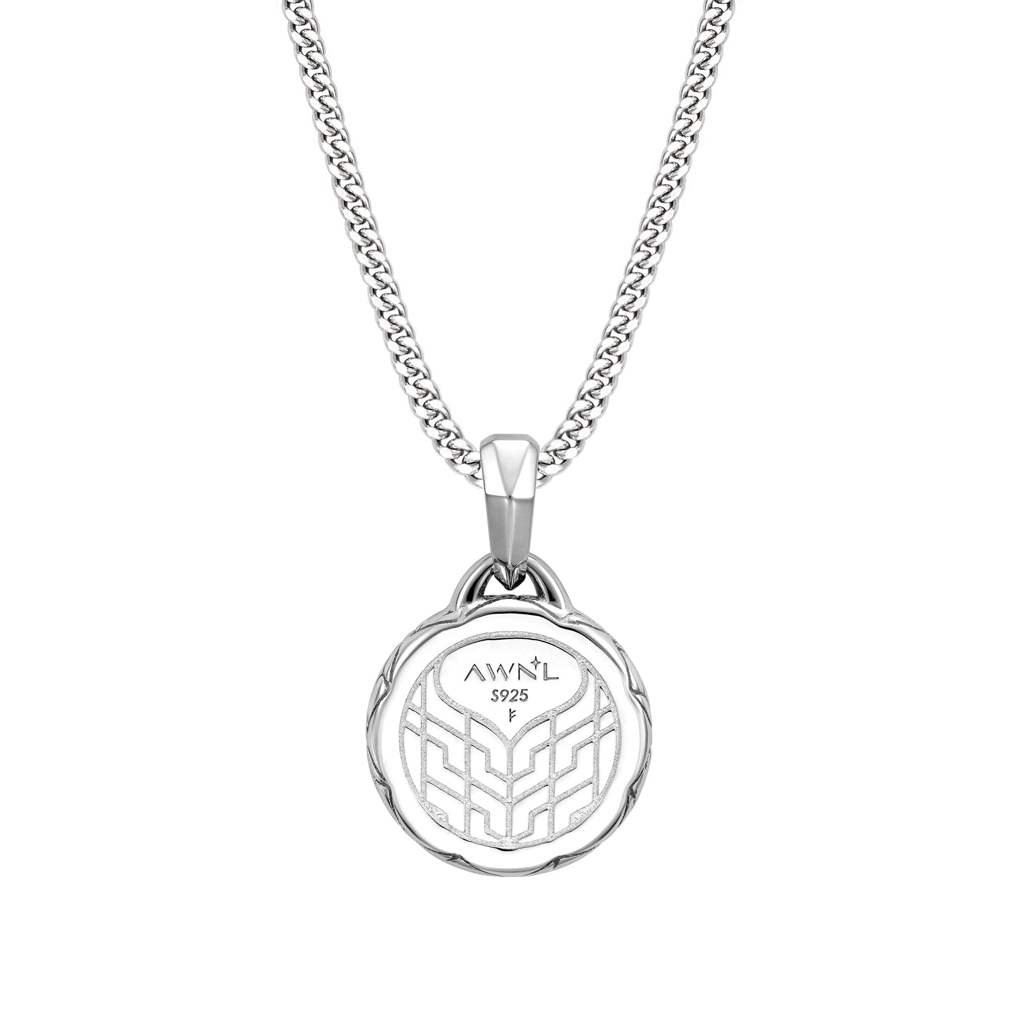 Black Mother Of Pearl Warrior’s Sword Necklace Necklaces AWNL 