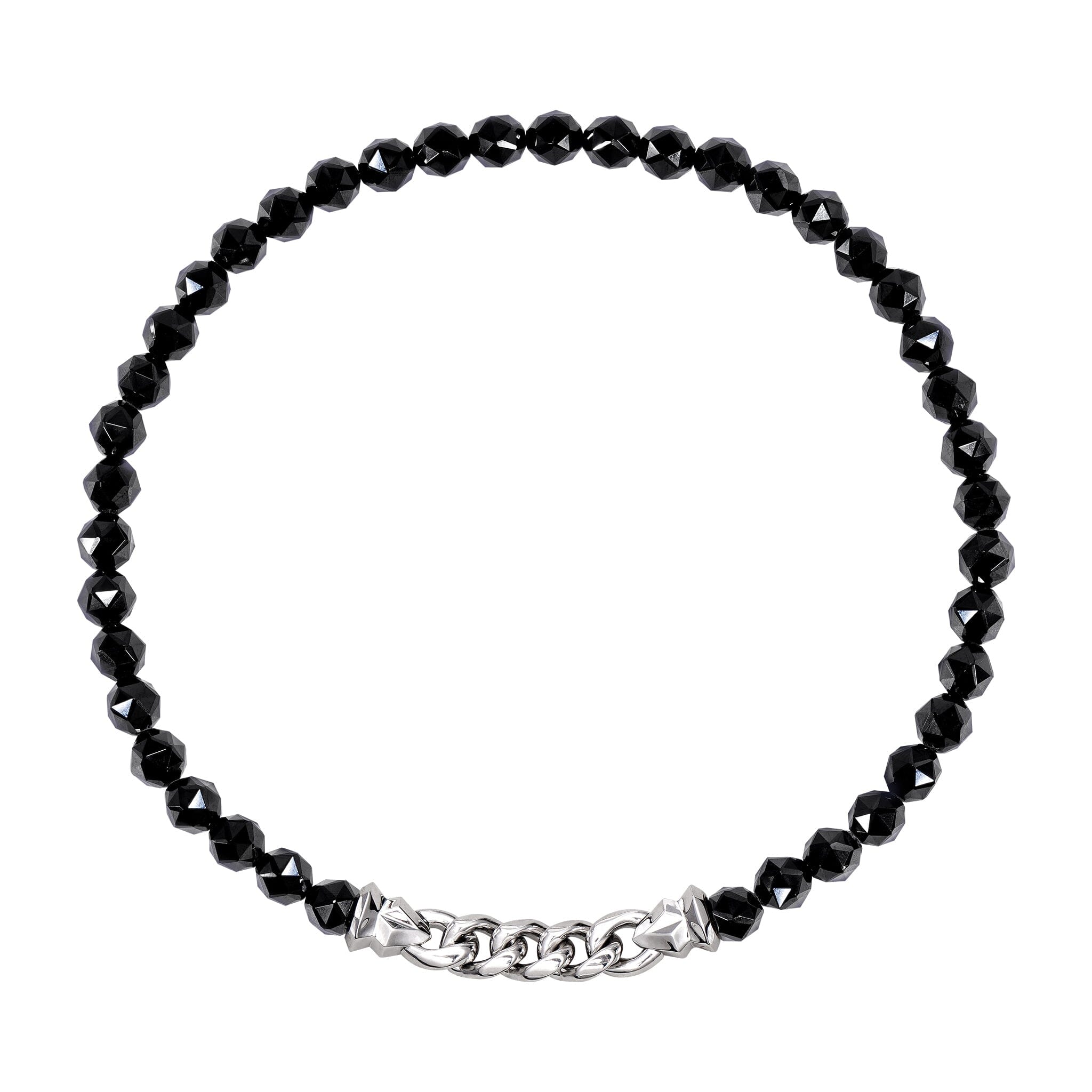 Black Spinel Double Wrap Bracelet for Men | AWNL Stockholm