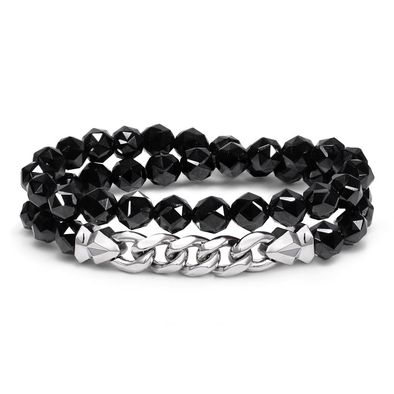 Black Spinel Double Wrap Bracelet