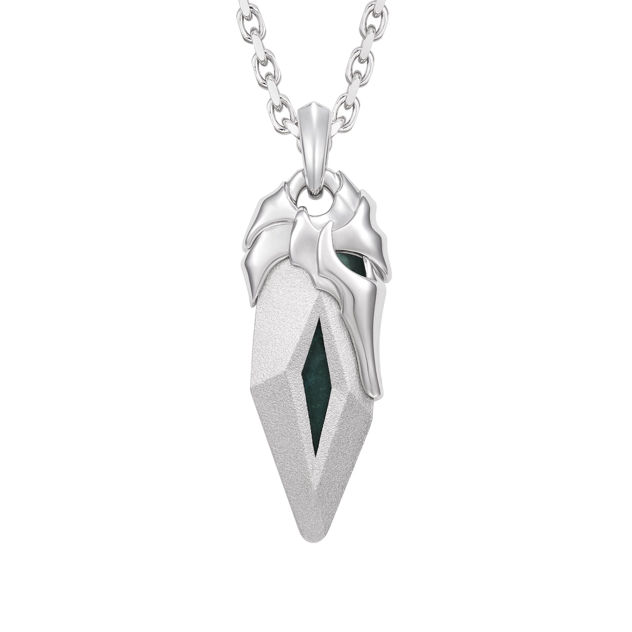 Bloodstone Viking Helmet Necklace Necklaces AWNL 