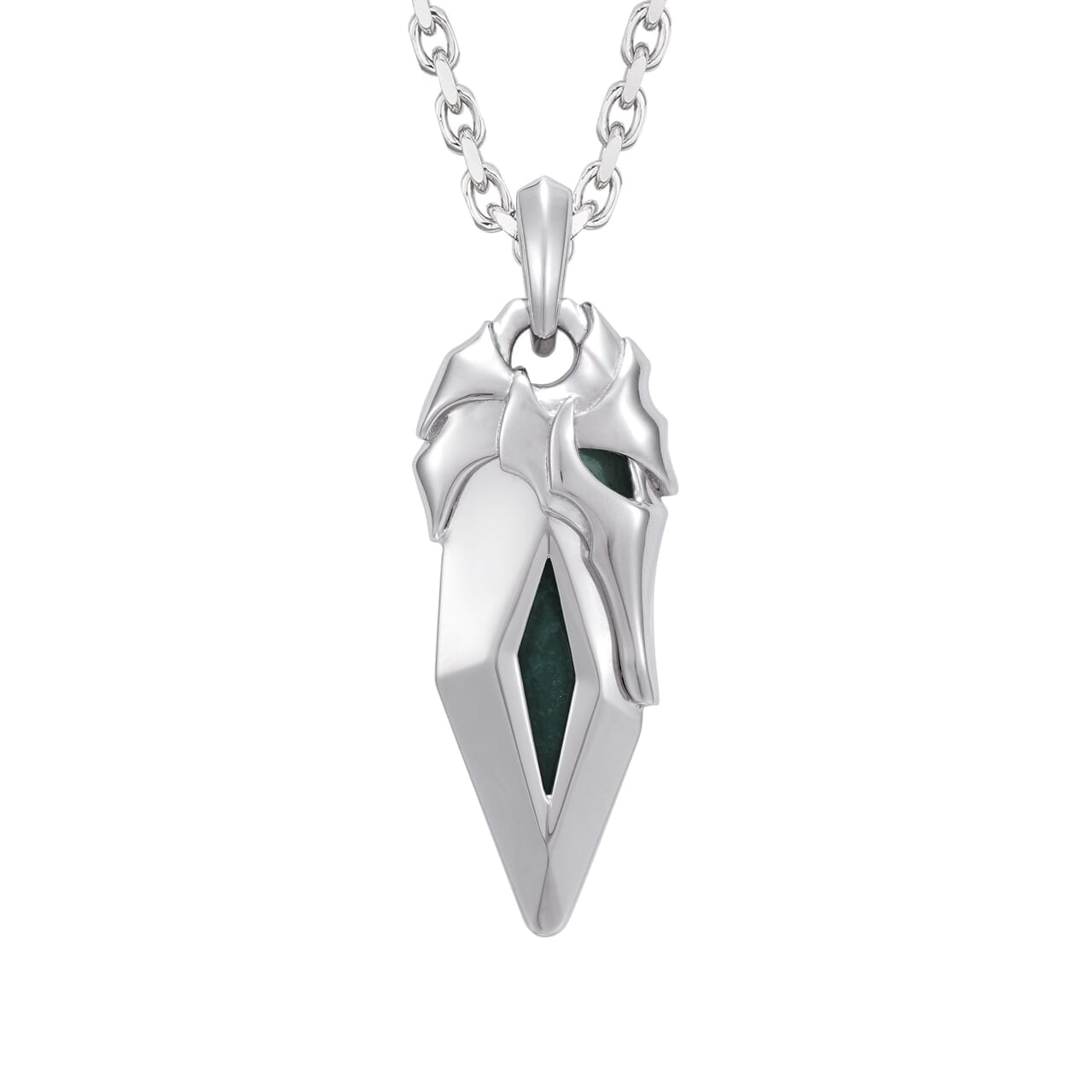 Bloodstone Viking Helmet Necklace Necklaces AWNL 