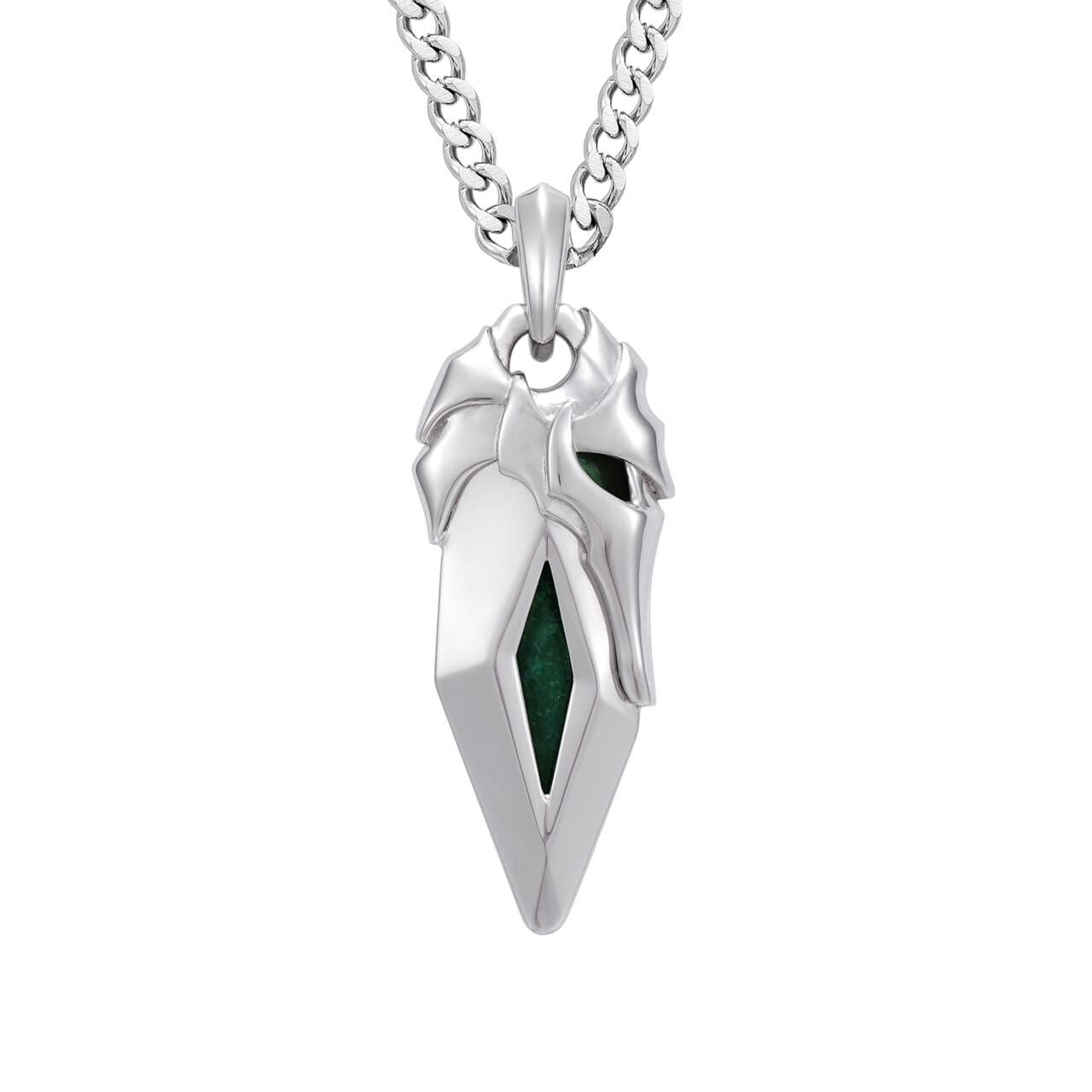 Bloodstone Viking Helmet Necklace Necklaces AWNL 