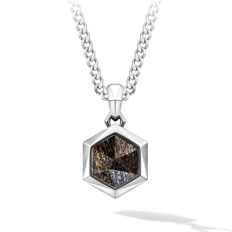Bronzite Hexagonal Necklace