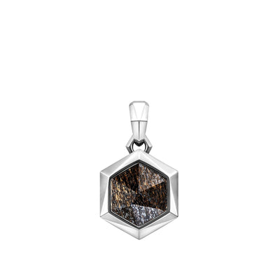 Bronzite Hexa Pendant Necklace Necklaces AWNL 