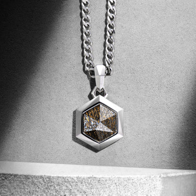 Bronzite Hexagonal Necklace