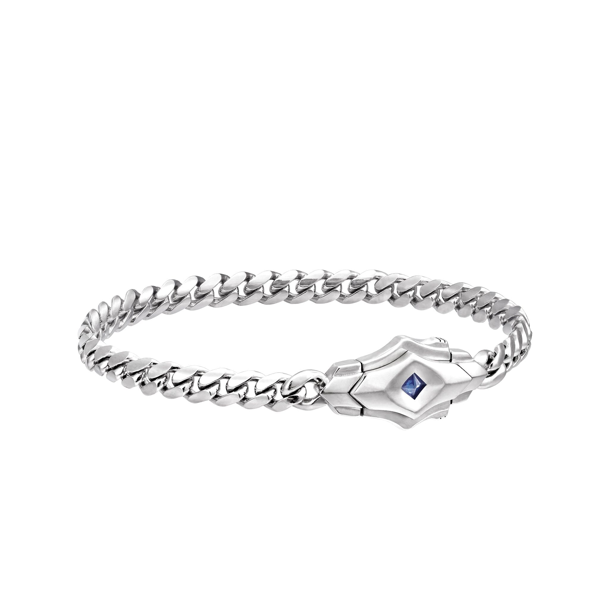 Ceylon Sapphire Link Chain Bracelet Bracelets AWNL 