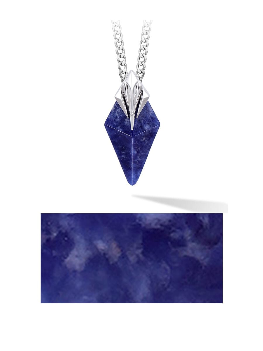 アクセサリー RYAWNL Trident Necklace Sodalite Sodalite Poseidon Trident Necklace for Men | AWNL Stockholm