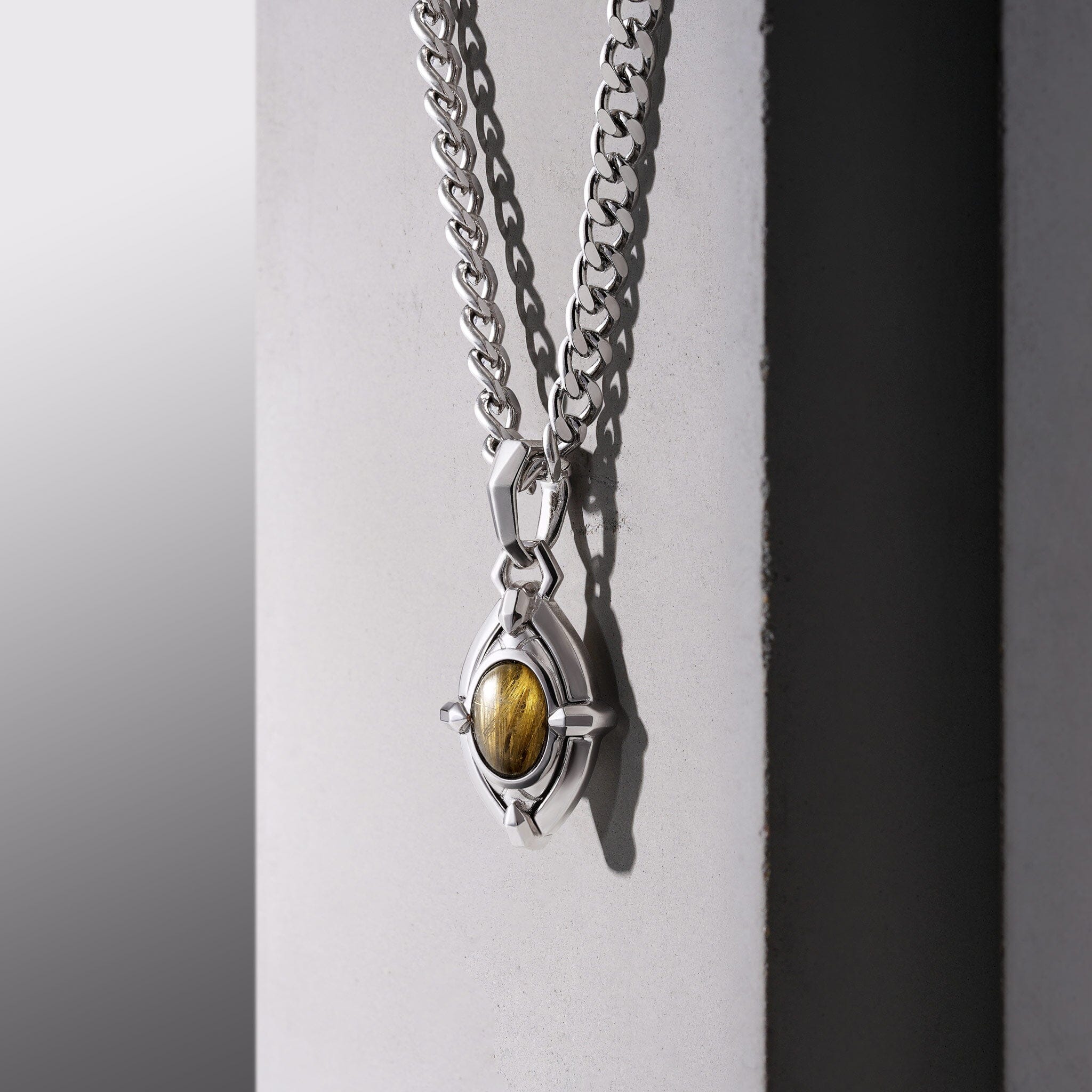 Copper Rutilated Quartz Future Vision Necklace Necklaces AWNL 