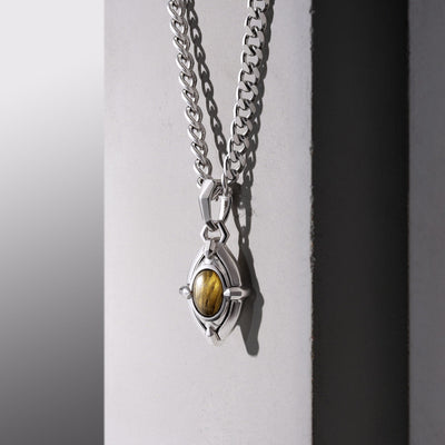 Copper Rutilated Quartz Future Vision Necklace Necklaces AWNL 