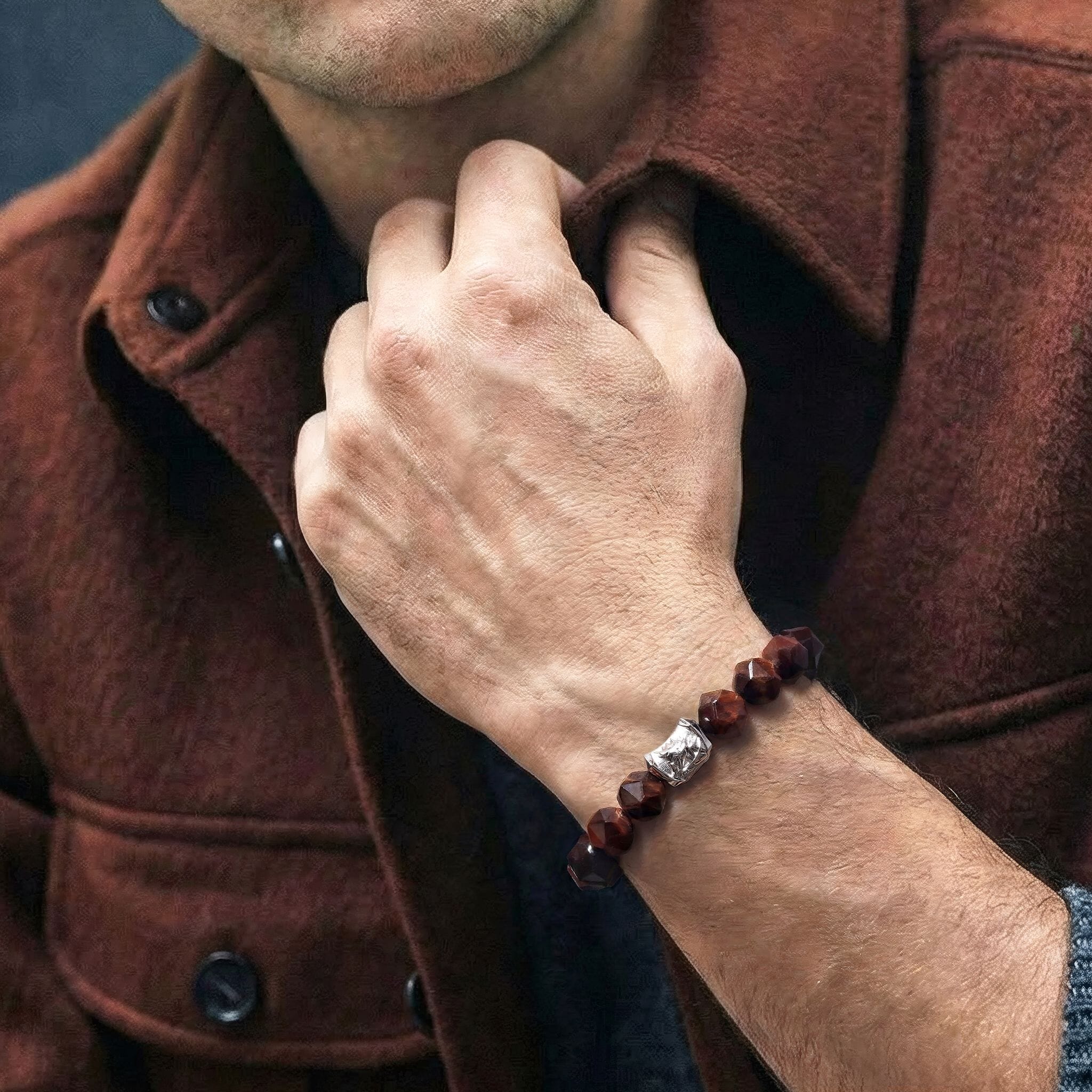 Sleipnir Bracelet Red Tiger Eye Bracelets AWNL 