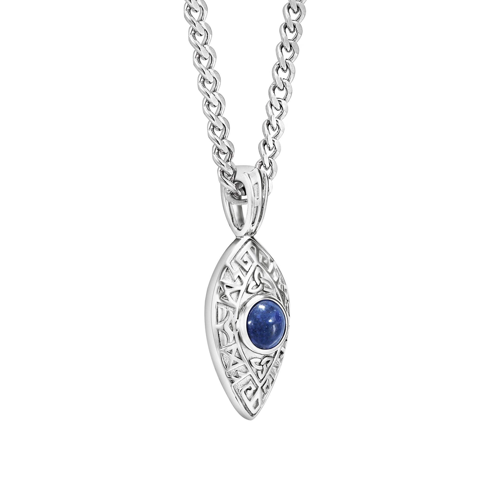 Dumortierite Celtic Rune Necklace Necklaces AWNL 