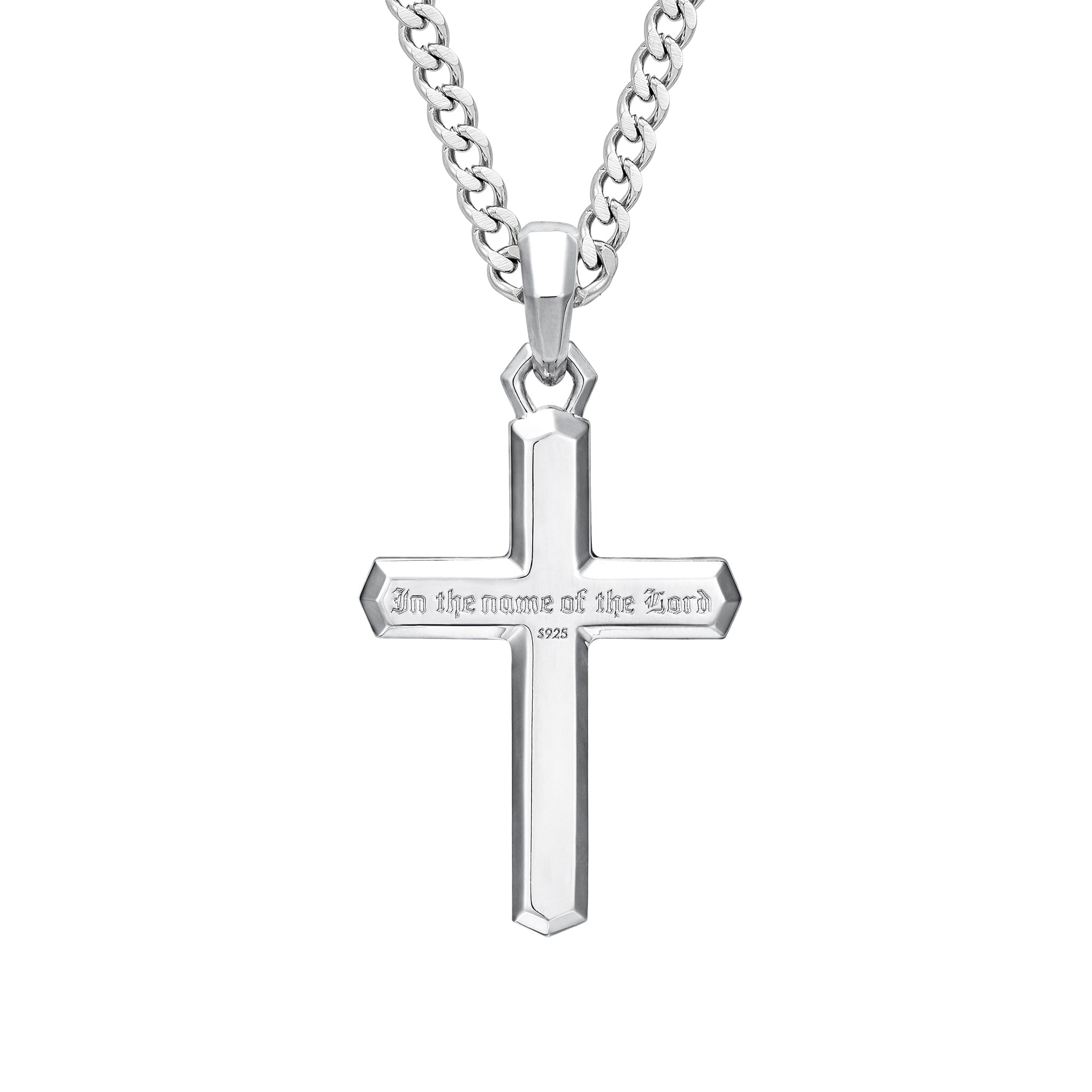 Dumortierite Cross Necklace Necklaces AWNL 