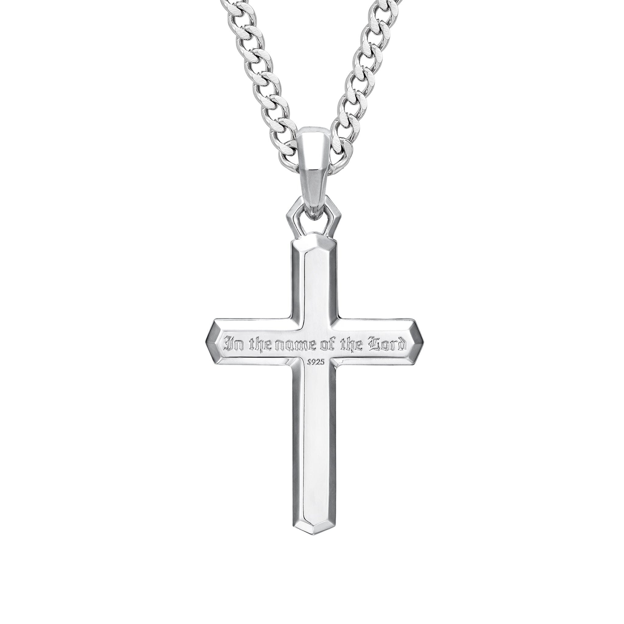 Dumortierite Seagleam Cross Necklace Necklaces AWNL 