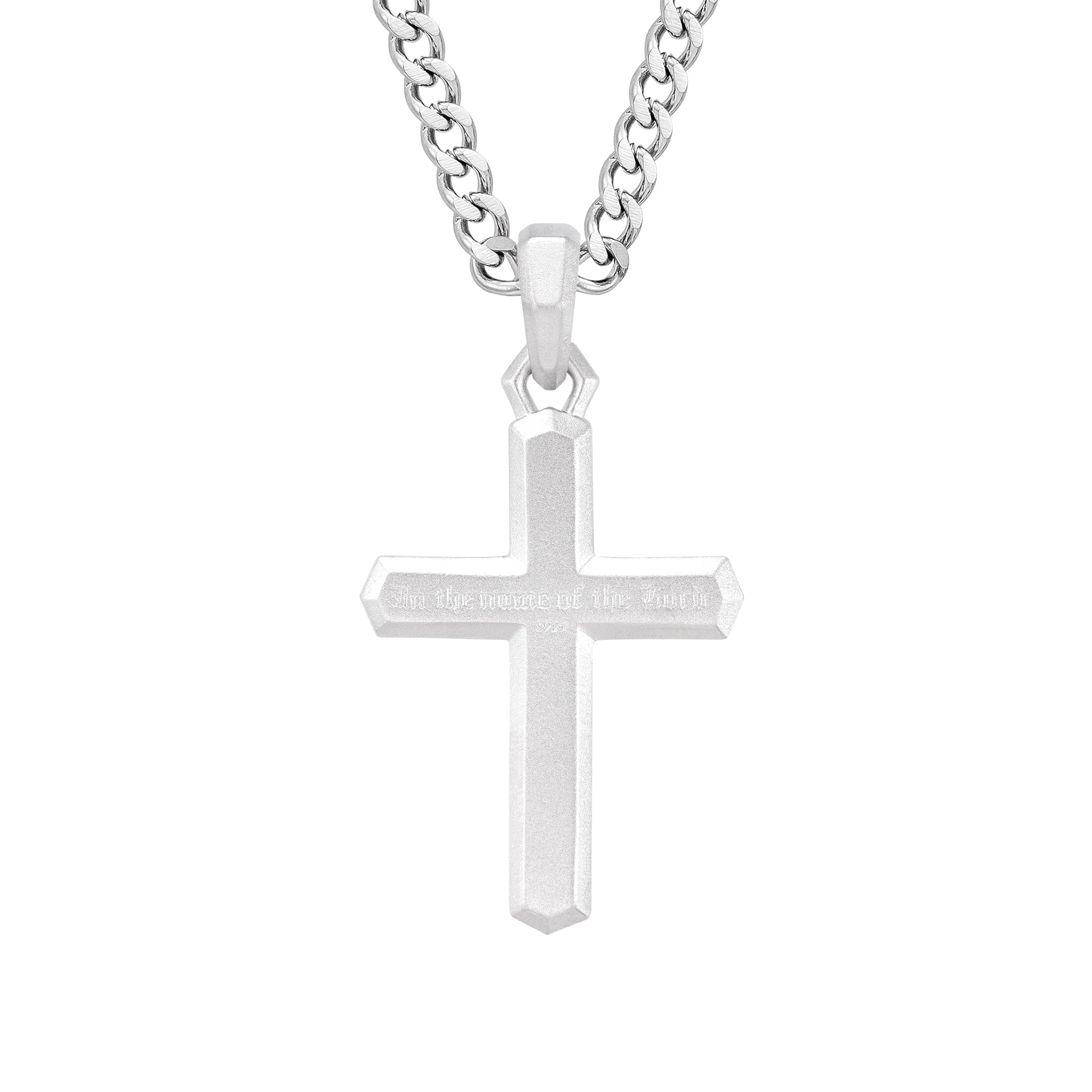 Dumortierite Seagleam Cross Necklace Necklaces AWNL 