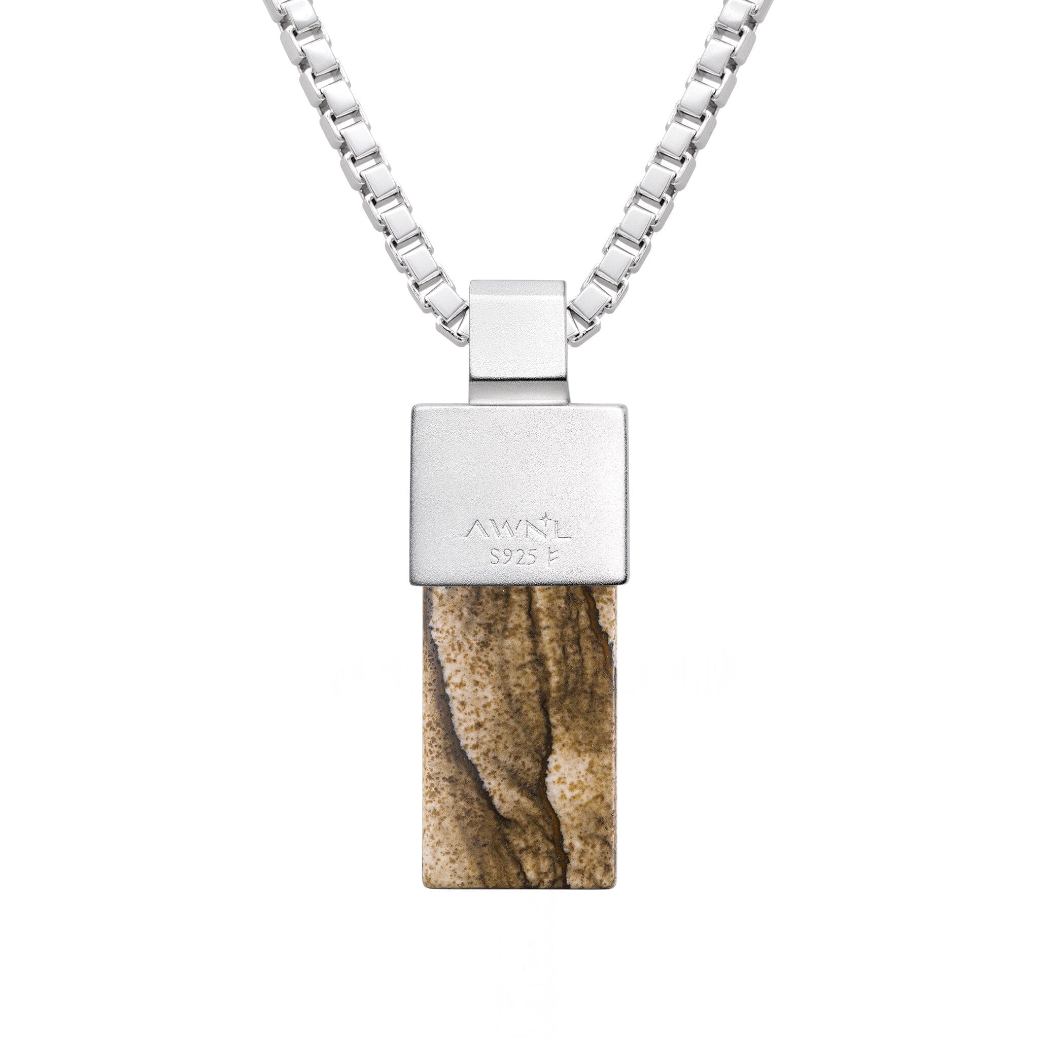 Picture Jasper Eye of Horus Pendant Necklace for Men | AWNL Stockholm