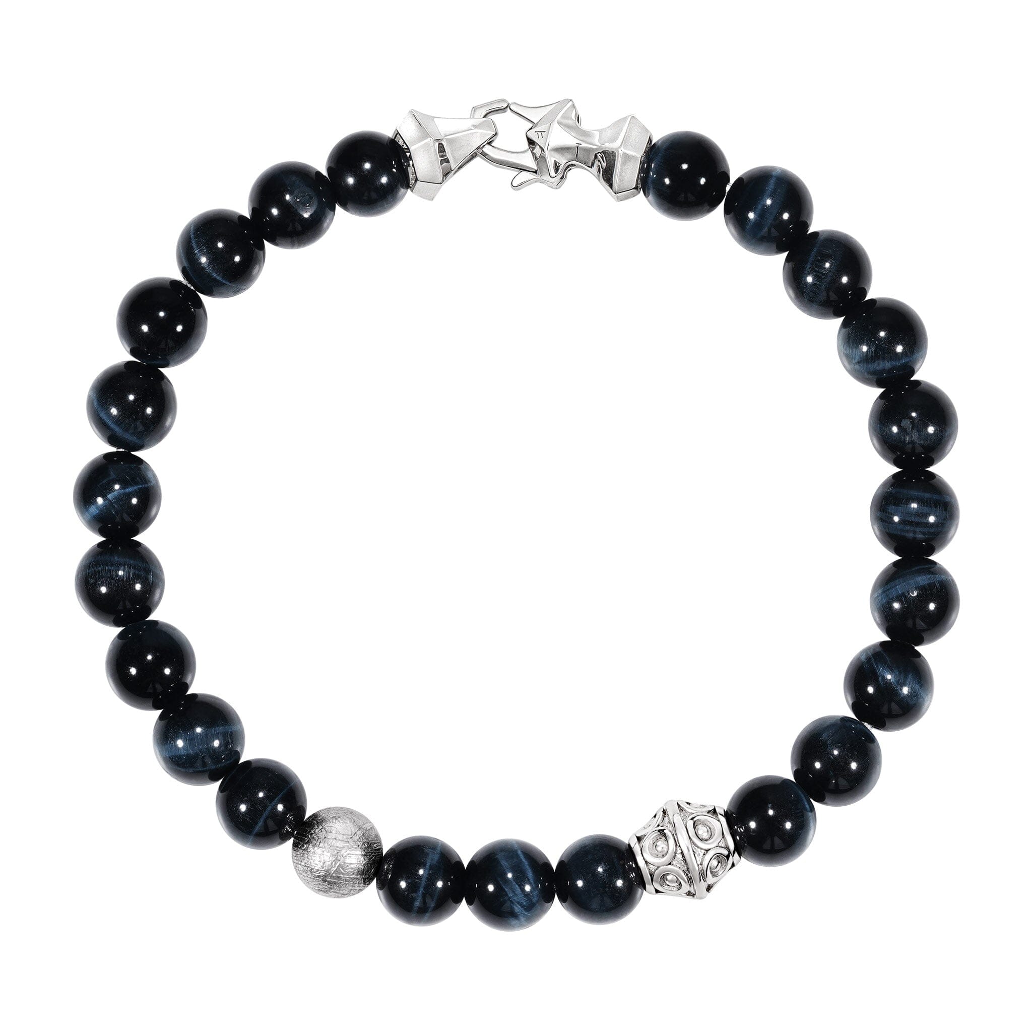 Flex-Lock Sumeru Round Beads Bracelet Hawk Eye (コピー) Bracelets AWNL 