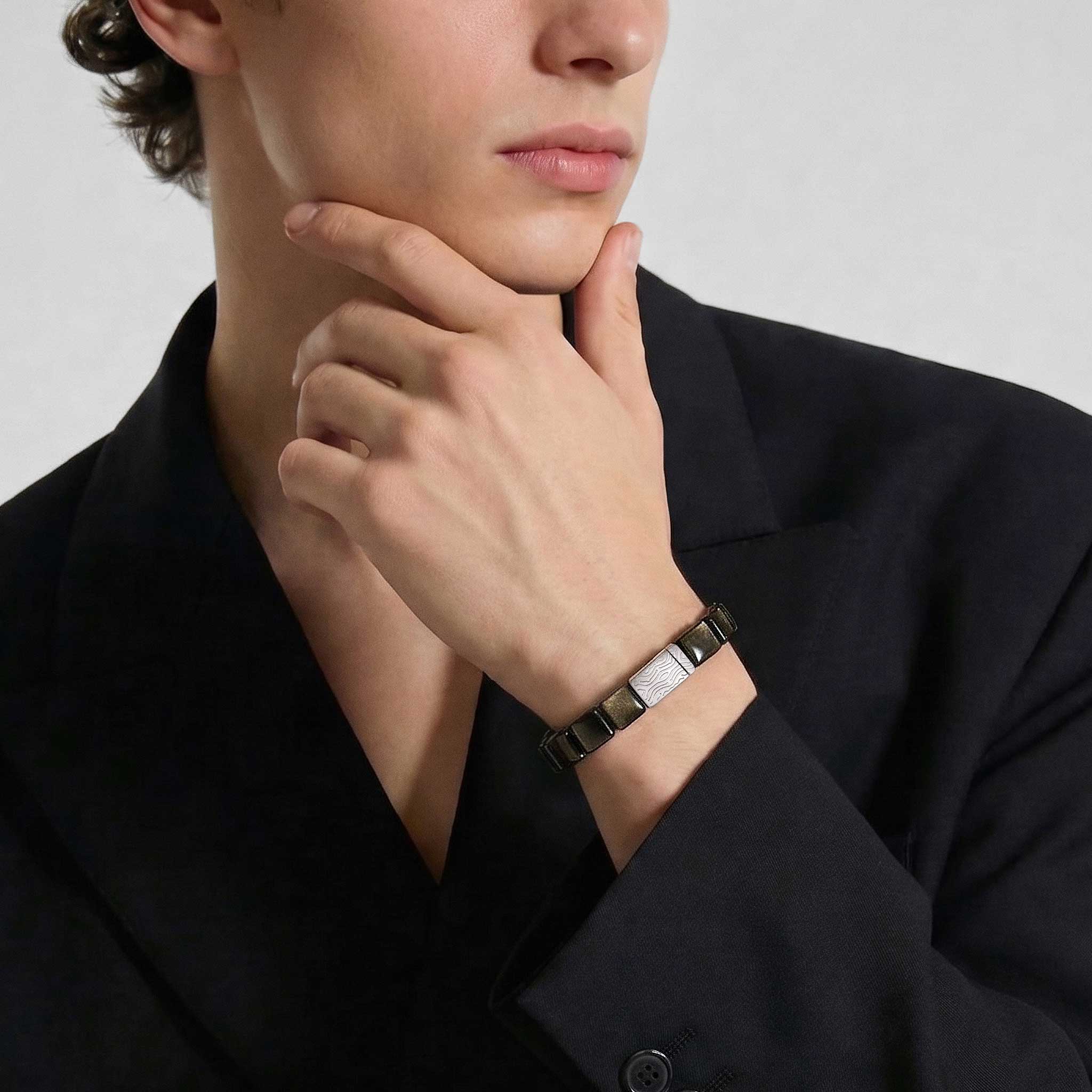 Genbu Mag-lock Bracelet Golden Obsidian Bracelets AWNL 