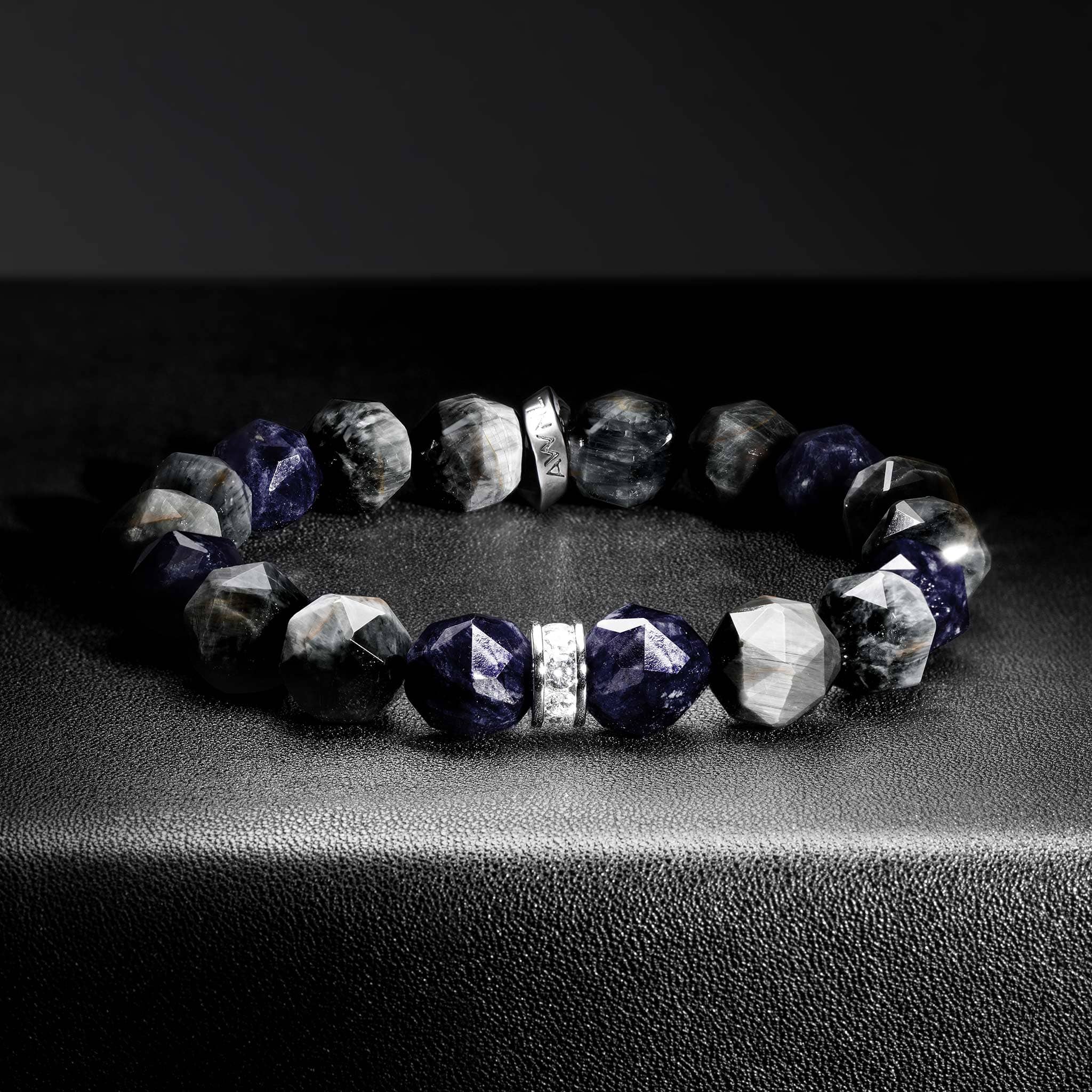 Gray Hawk’s Eye Sodalite Falcon Bracelet Bracelets AWNL 