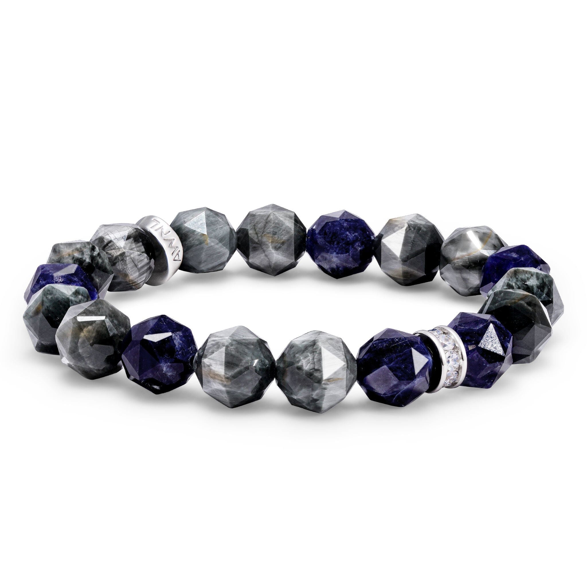 Gray Hawk’s Eye Sodalite Falcon Bracelet Bracelets AWNL 
