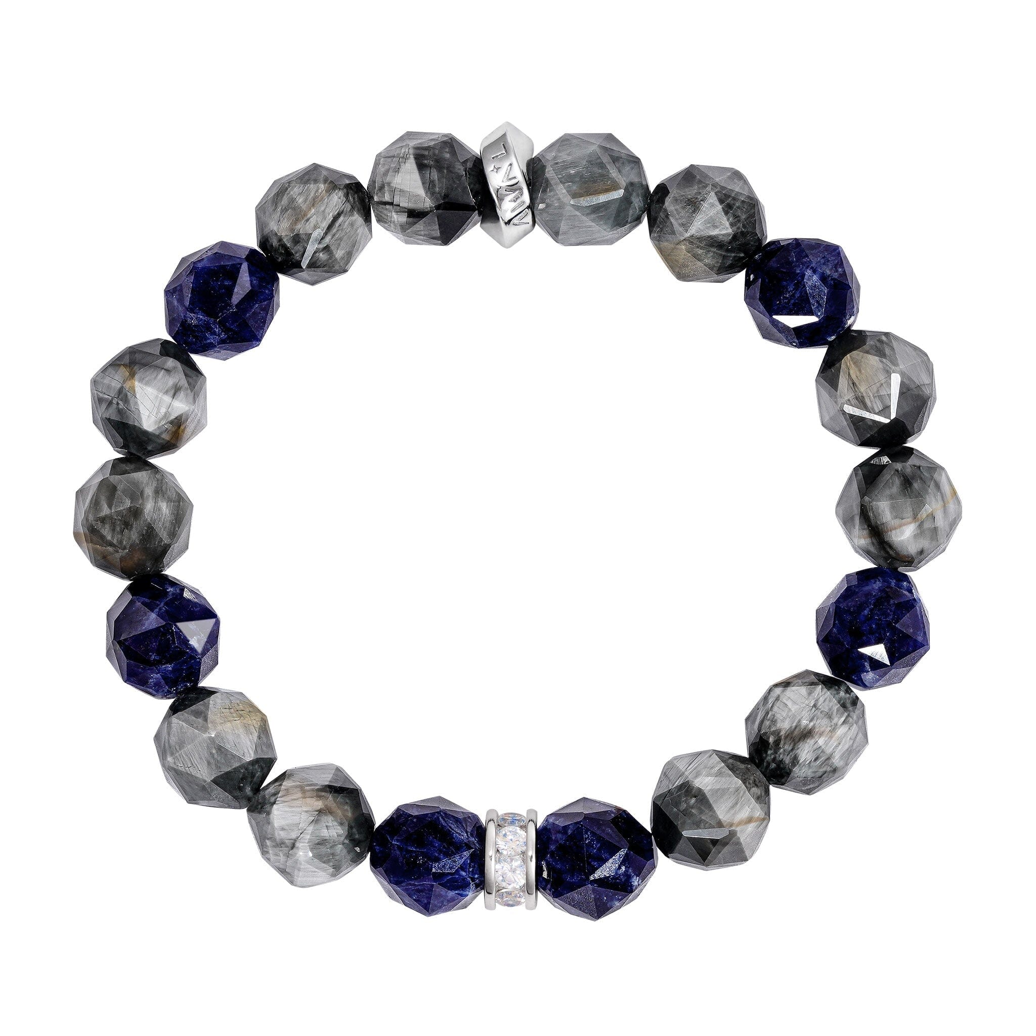 Gray Hawk’s Eye Sodalite Falcon Bracelet Bracelets AWNL 